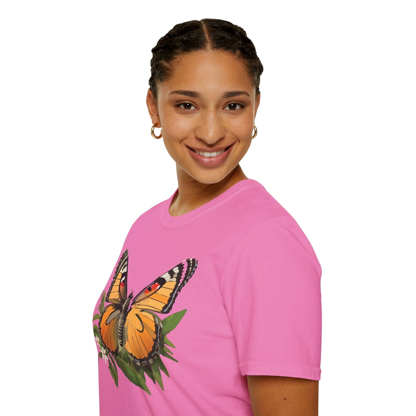 Monarch Butterfly Shirt Unisex Softstyle Tee 100 Percent Ring Spun Cotton Gildan 64000