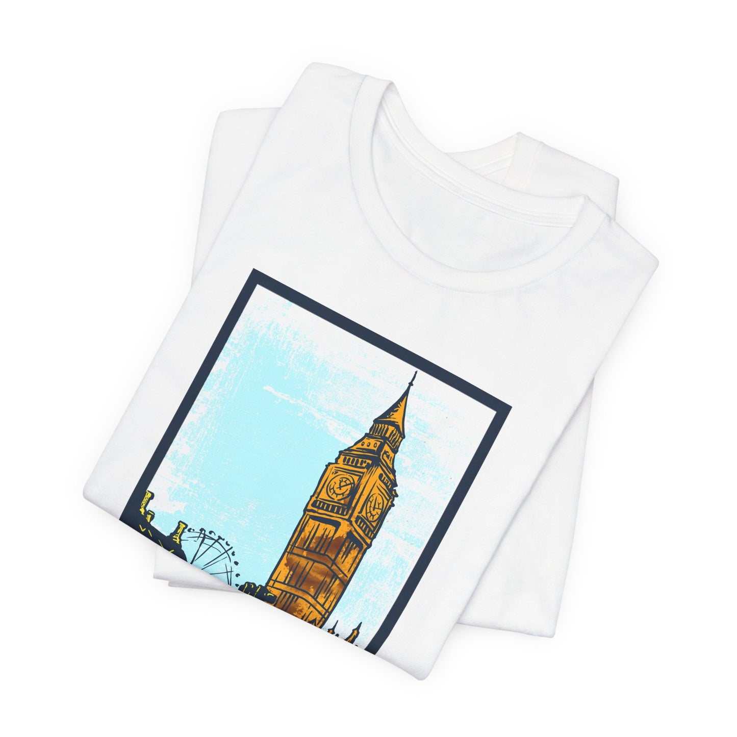 Retro Poster London Graphic Design Tee, London Shirt, Vintage Tees, Art Design T-Shirt, Graphic Tee, Retro Art Shirts