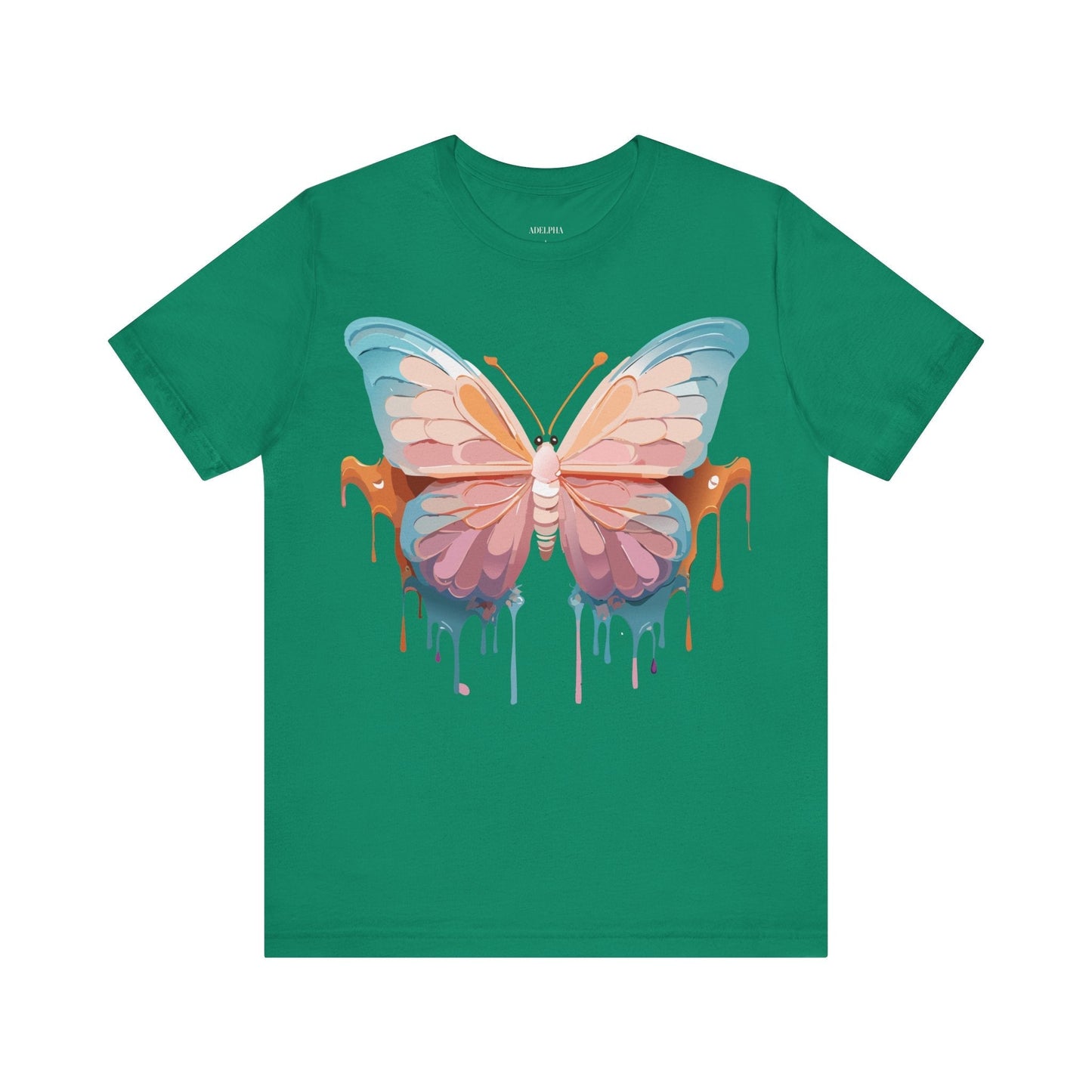 Butterfly Graphic Unisex 100 Cotton Lightweight Vintage Design Jersey Tee 86