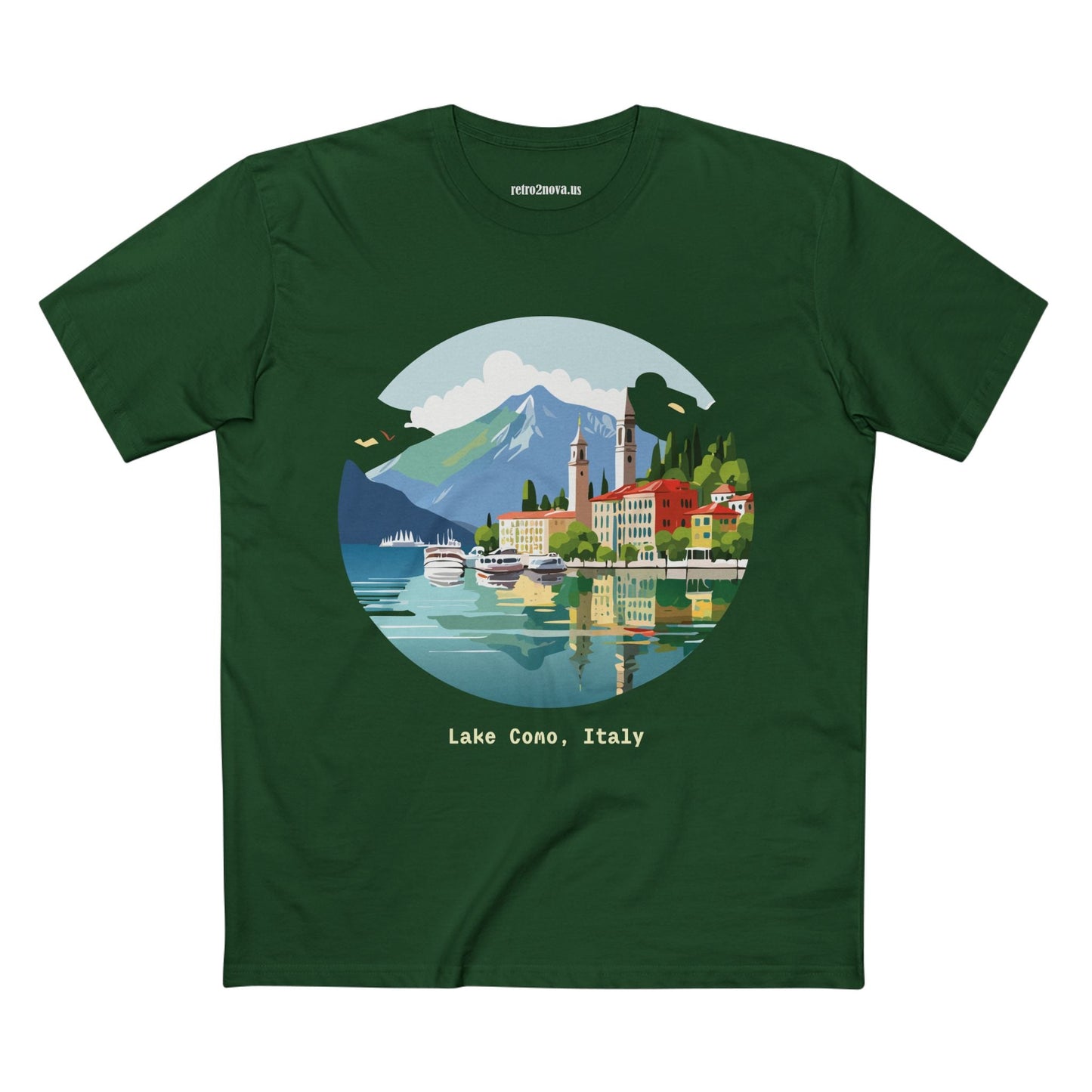 Italy Travel Shirt Unisex Tourist Tee With Original Retro2Nova Art Design Premium Cotton Comfort