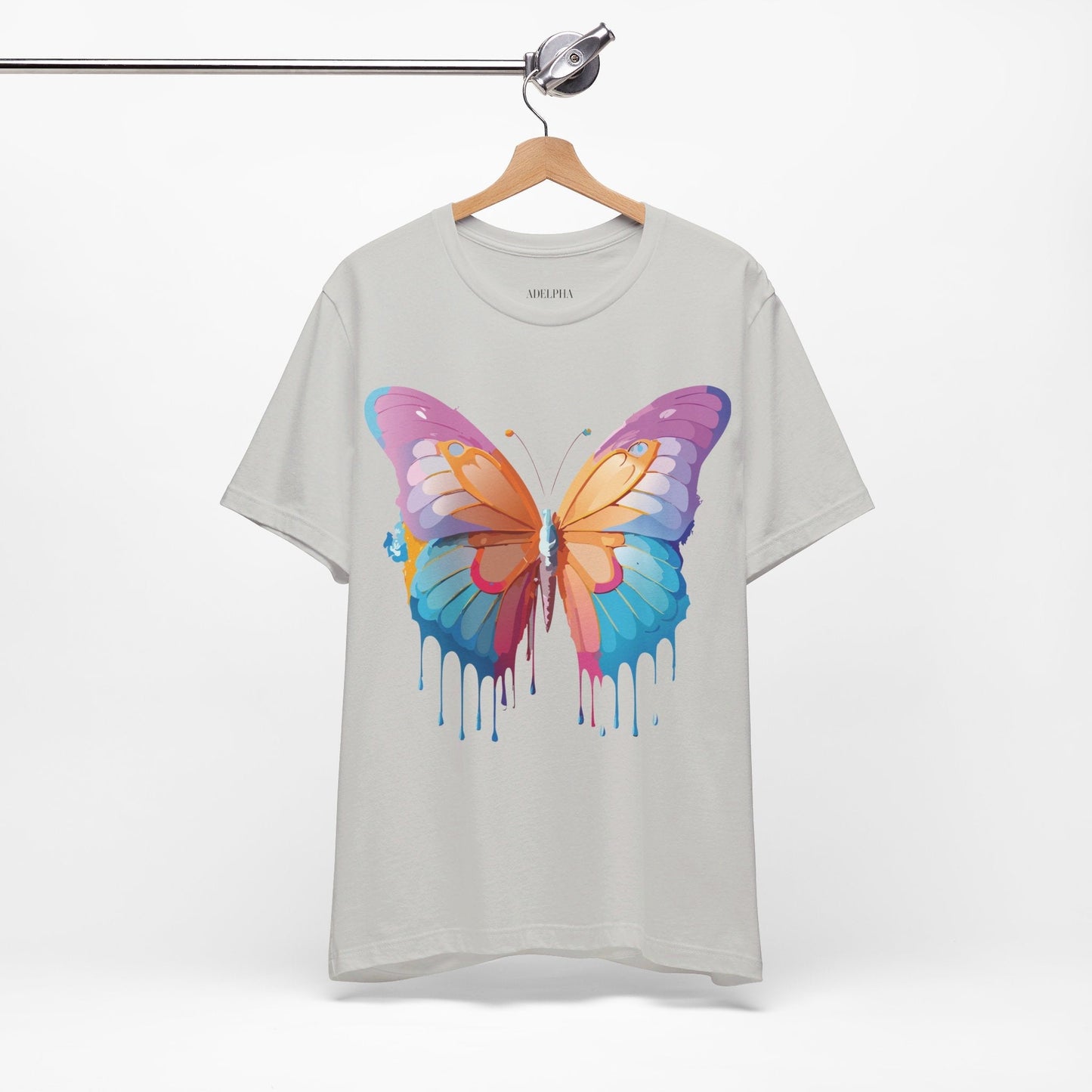 Butterfly Graphic Unisex 100 Cotton Lightweight Vintage Design Jersey Tee 91