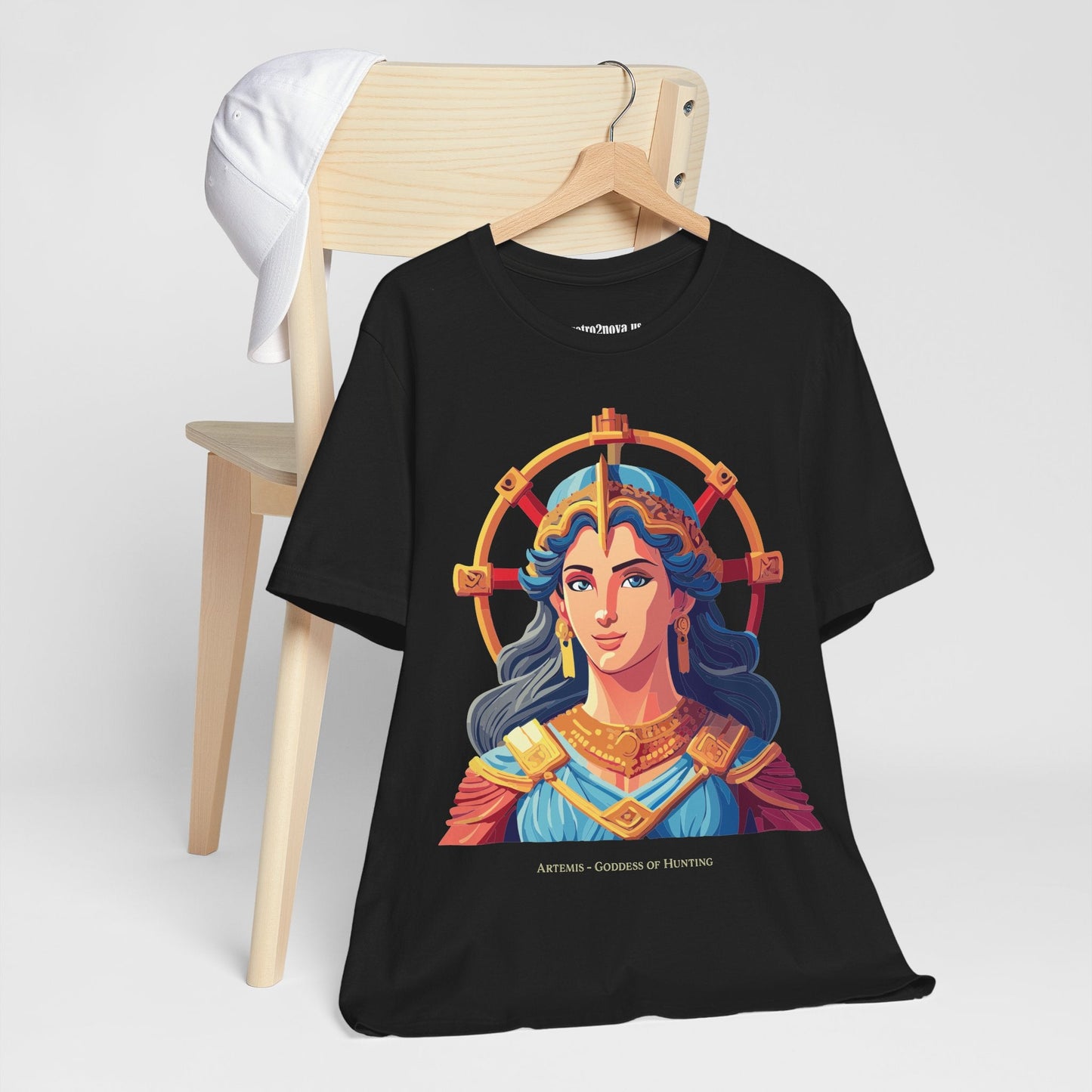 Artemis Goddess Shirt Unisex Graphic Tee Vintage Inspired Artwork by Retro2Nova Collection