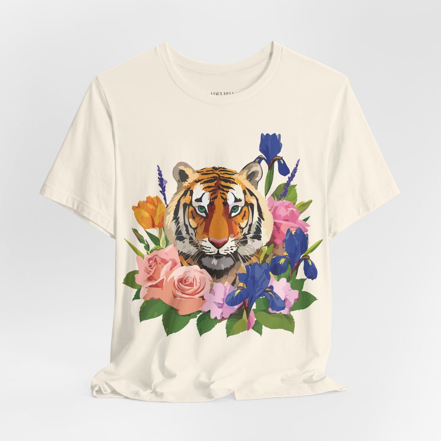 Tiger Graphic T Shirt Unisex Jersey Short Sleeve Art Design Tee Adelpha Vintage Inspired