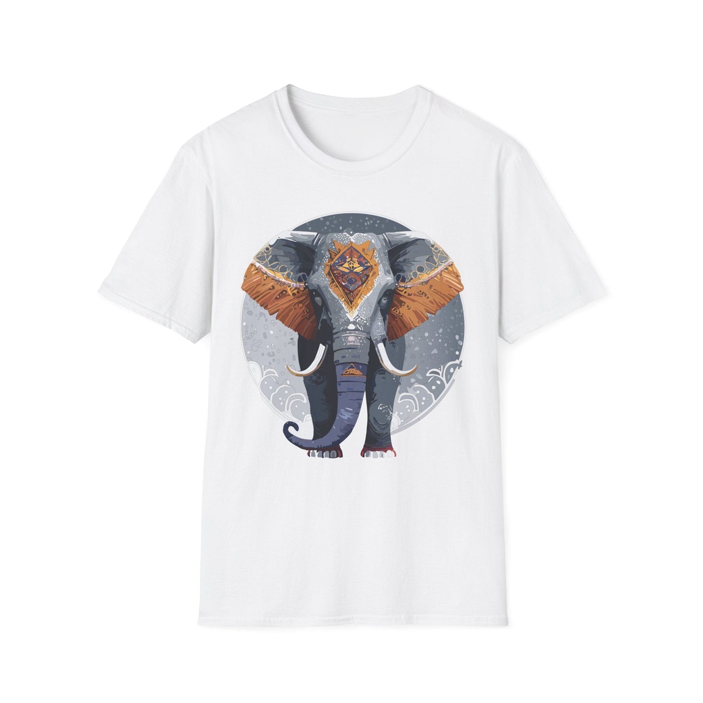 Elephant T Shirt Unisex Short Sleeve Tee SoftStyle Gildan 64000 One Hundred Percent Cotton