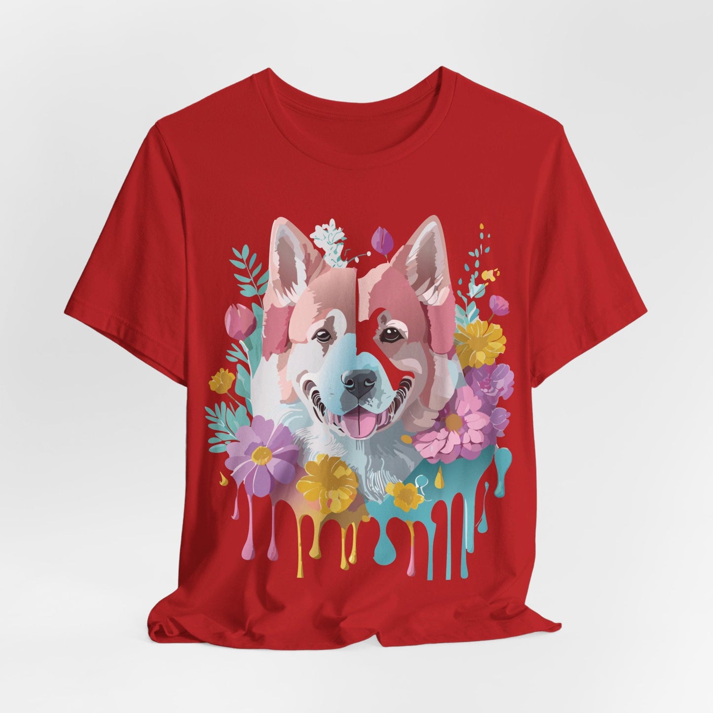 Dog Shirt Graphic Tee Unisex Short Sleeve Adelpha Art Design Vintage Inspired Artwork Edition