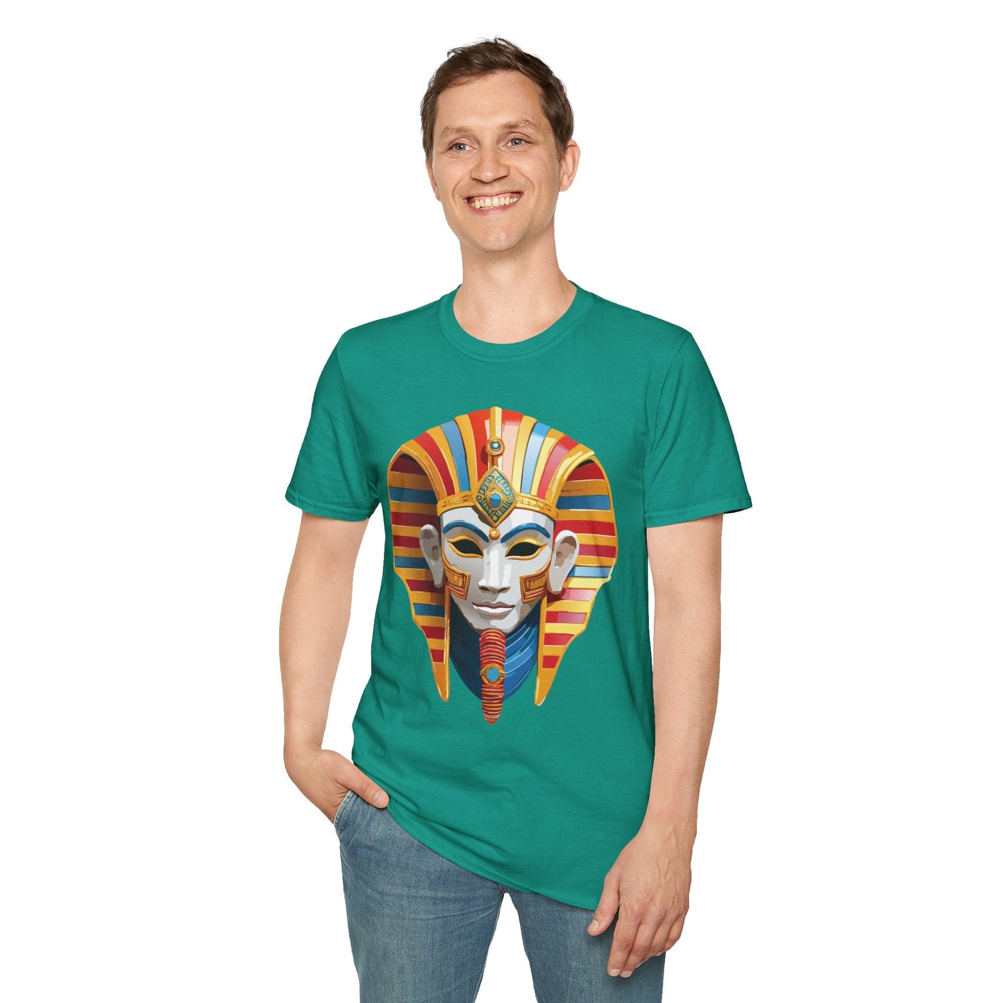 Mask Tee Shirt Unisex Art Design Masquerade Tee Gildan Softstyle 64000 Lightweight Cotton