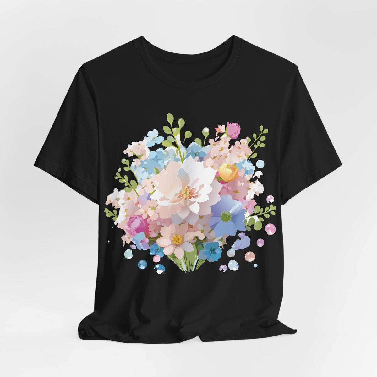 Floral Graphic Tee Shirt - Bella+Canvas Unisex 100 Cotton 5