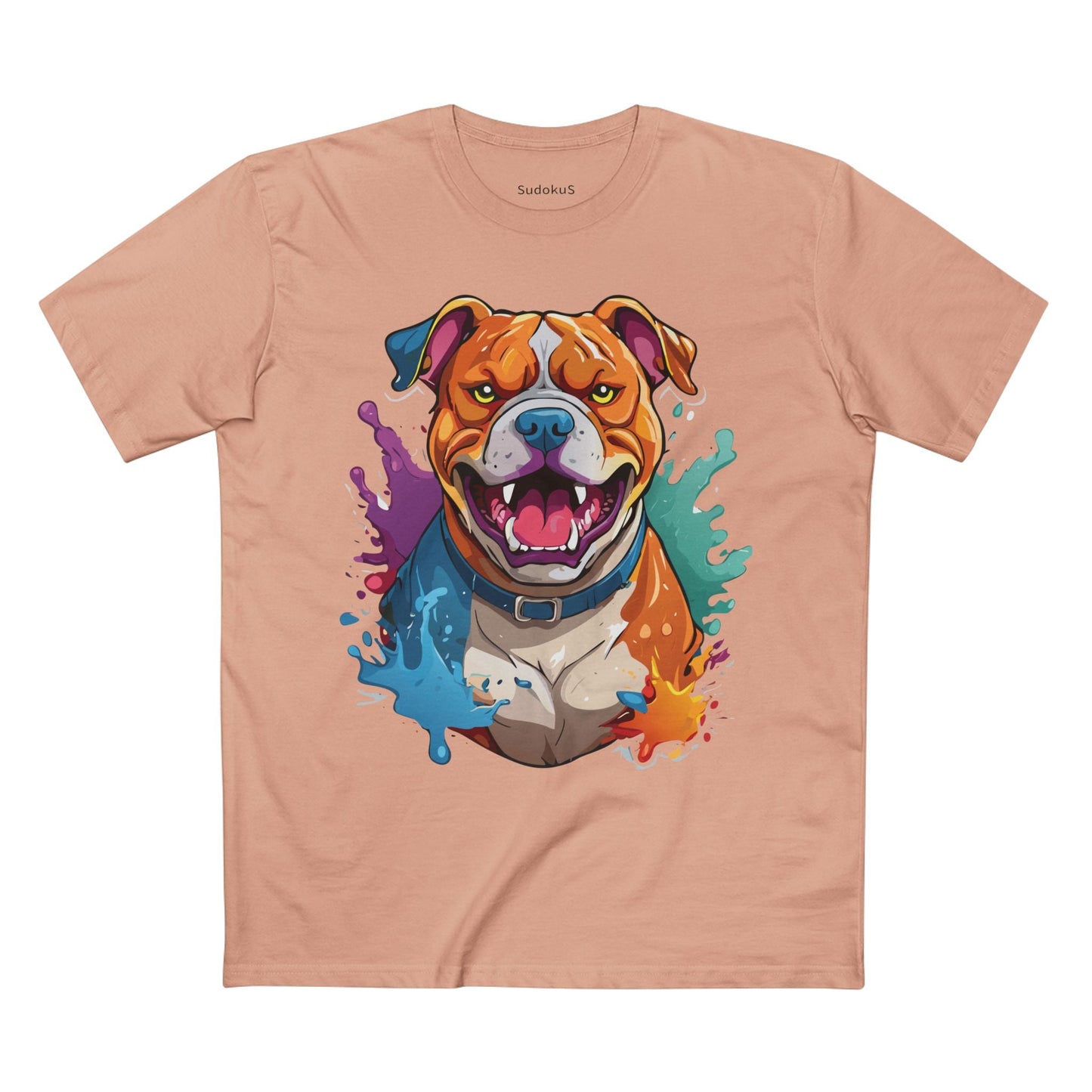 Dog Graphic Unisex 100 Cotton Staple Tee with Animal Design Artwork 34