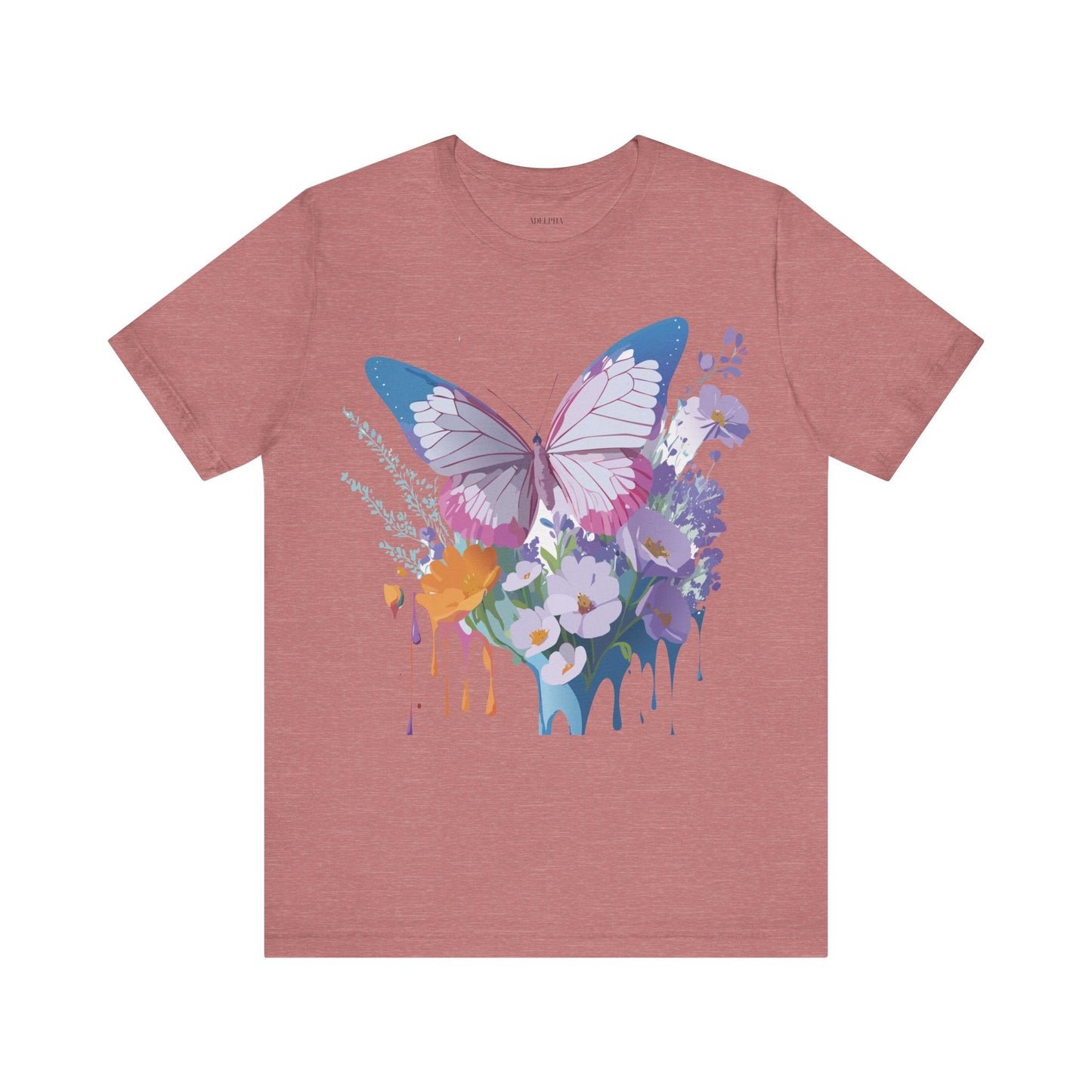 Unisex Butterfly Graphic Tee Adelpha Art Design Vintage Inspired Jersey Tee