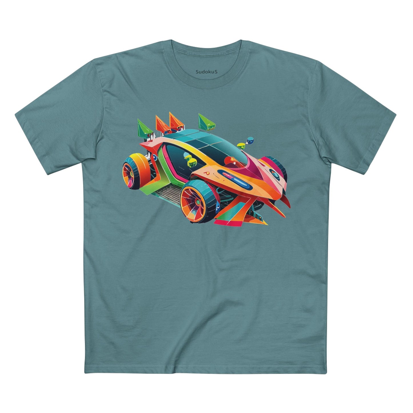 Car Graphic Unisex 100 Cotton Staple Tee 25