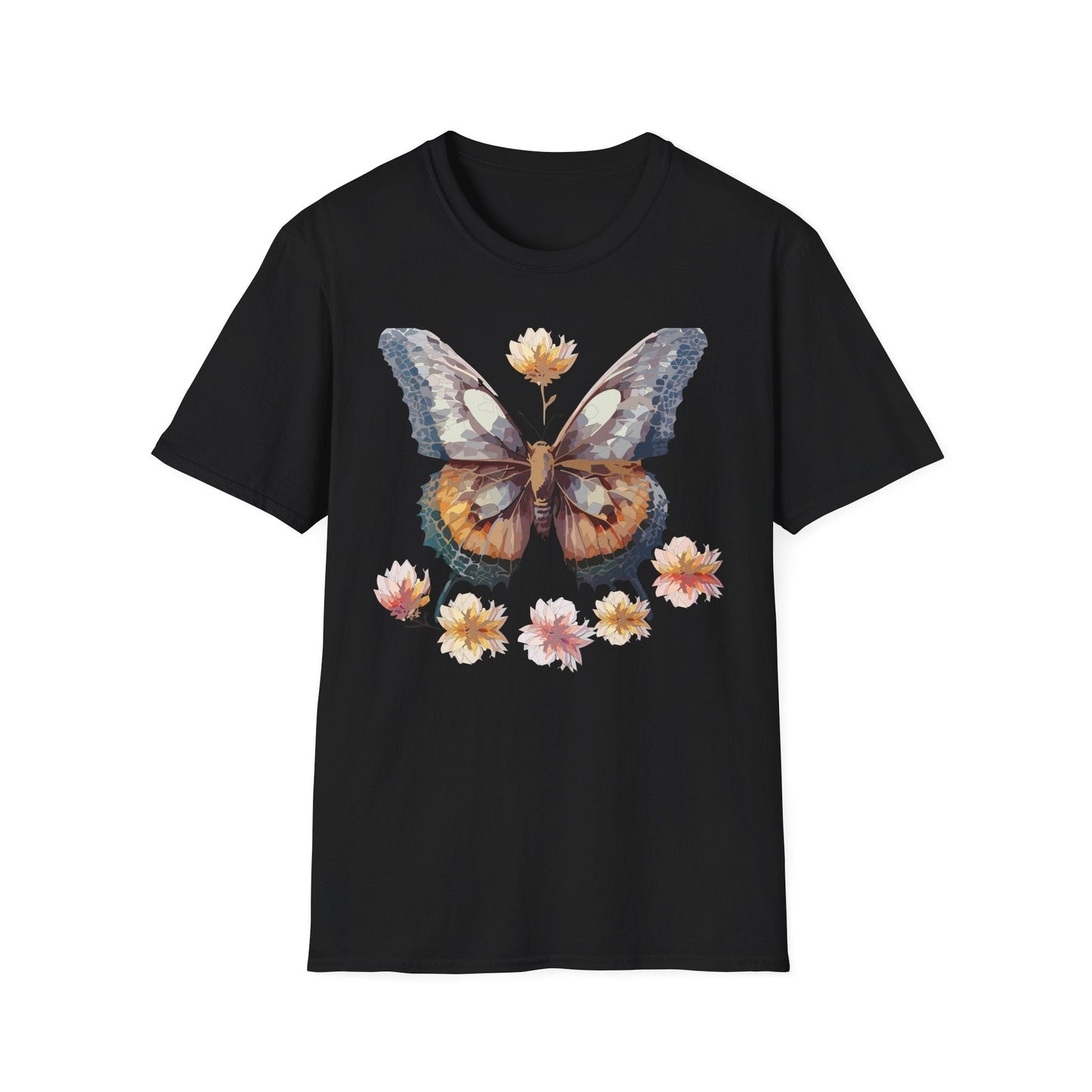 Butterfly Shirt Unisex Monarch Butterfly Tee Gildan Softstyle 64000 Ring Spun Cotton