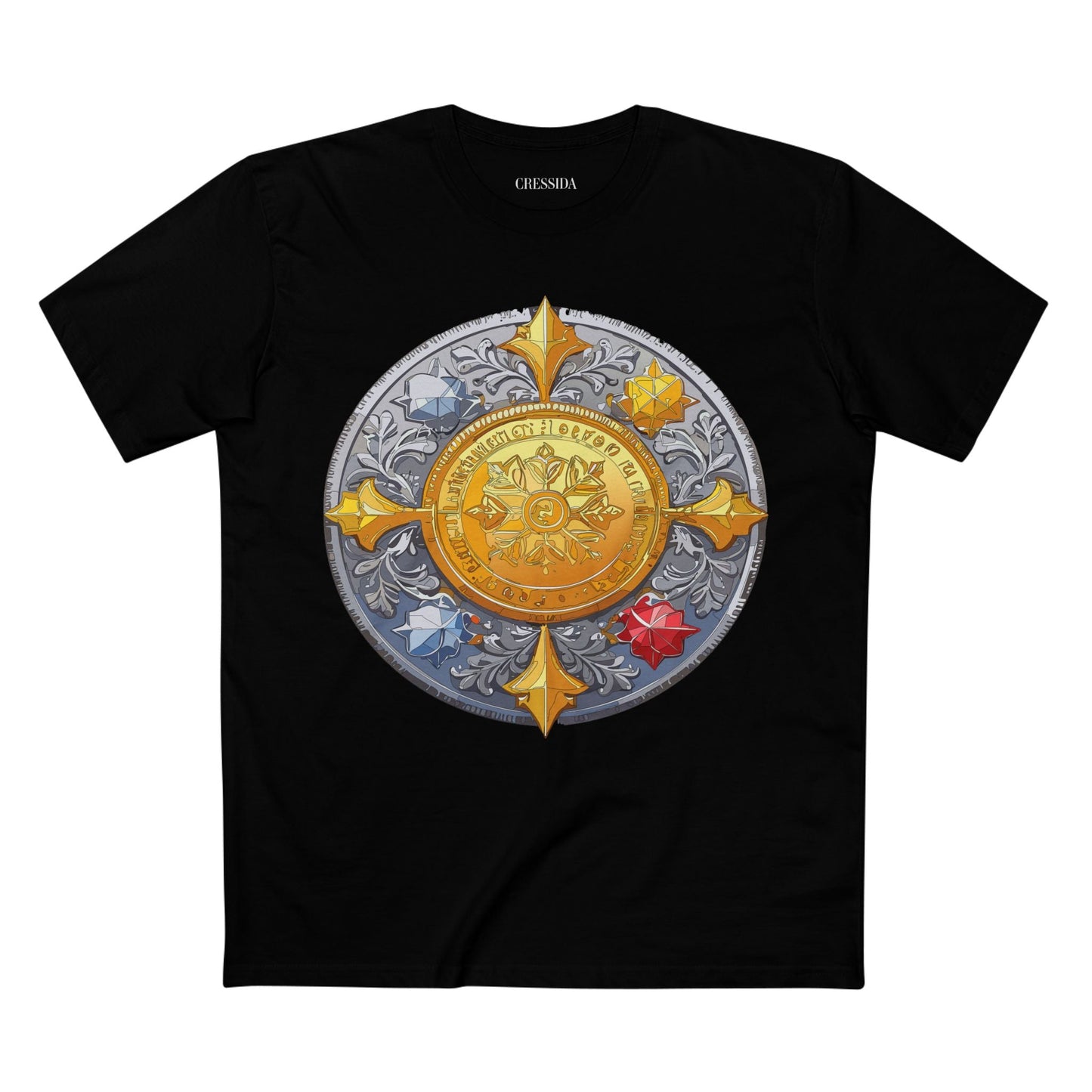 Antique Gold Coin Graphic Design T-Shirt Unisex 100 Cotton With Golden Print Artwork Tee 2