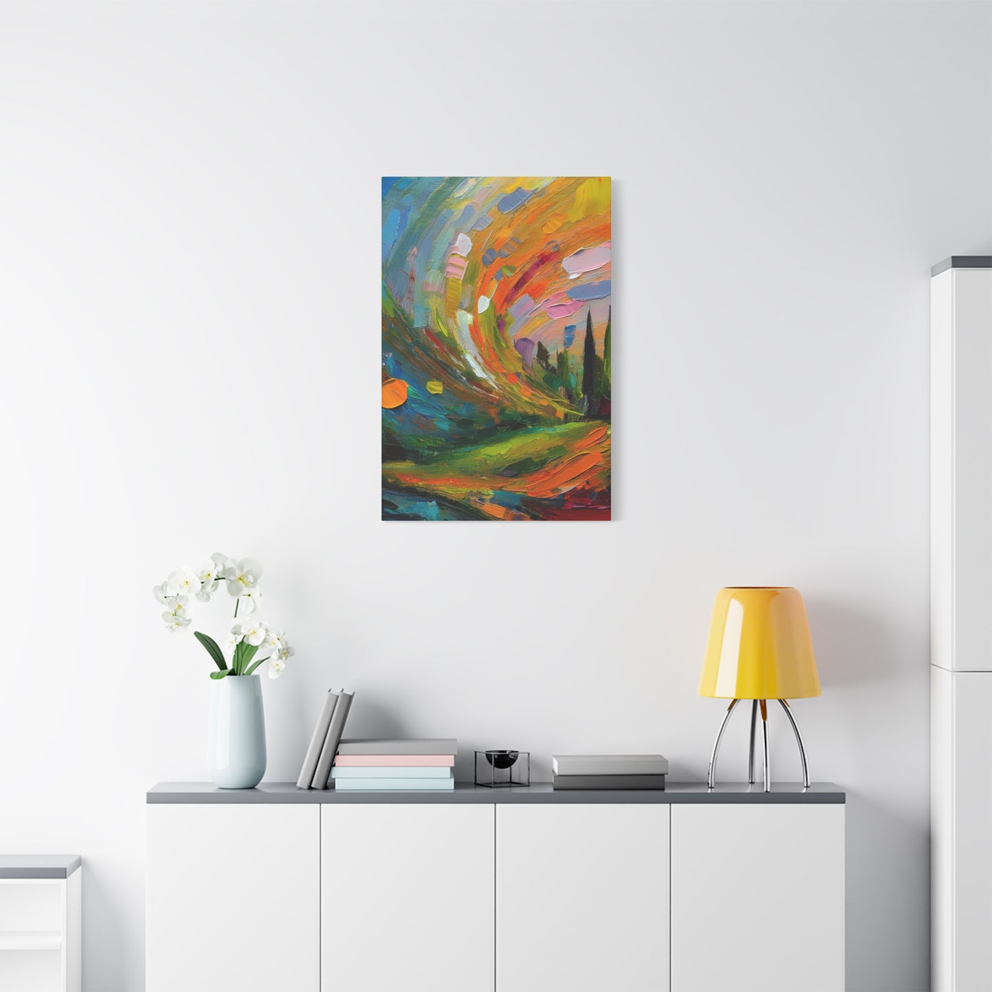 Abstract Oil Painting Print Canvas 20x24,20x30,24x30 24x32,24x36,30x40 32x48,36x48,40x60 Pine-Wood Inner Frame ABS-119