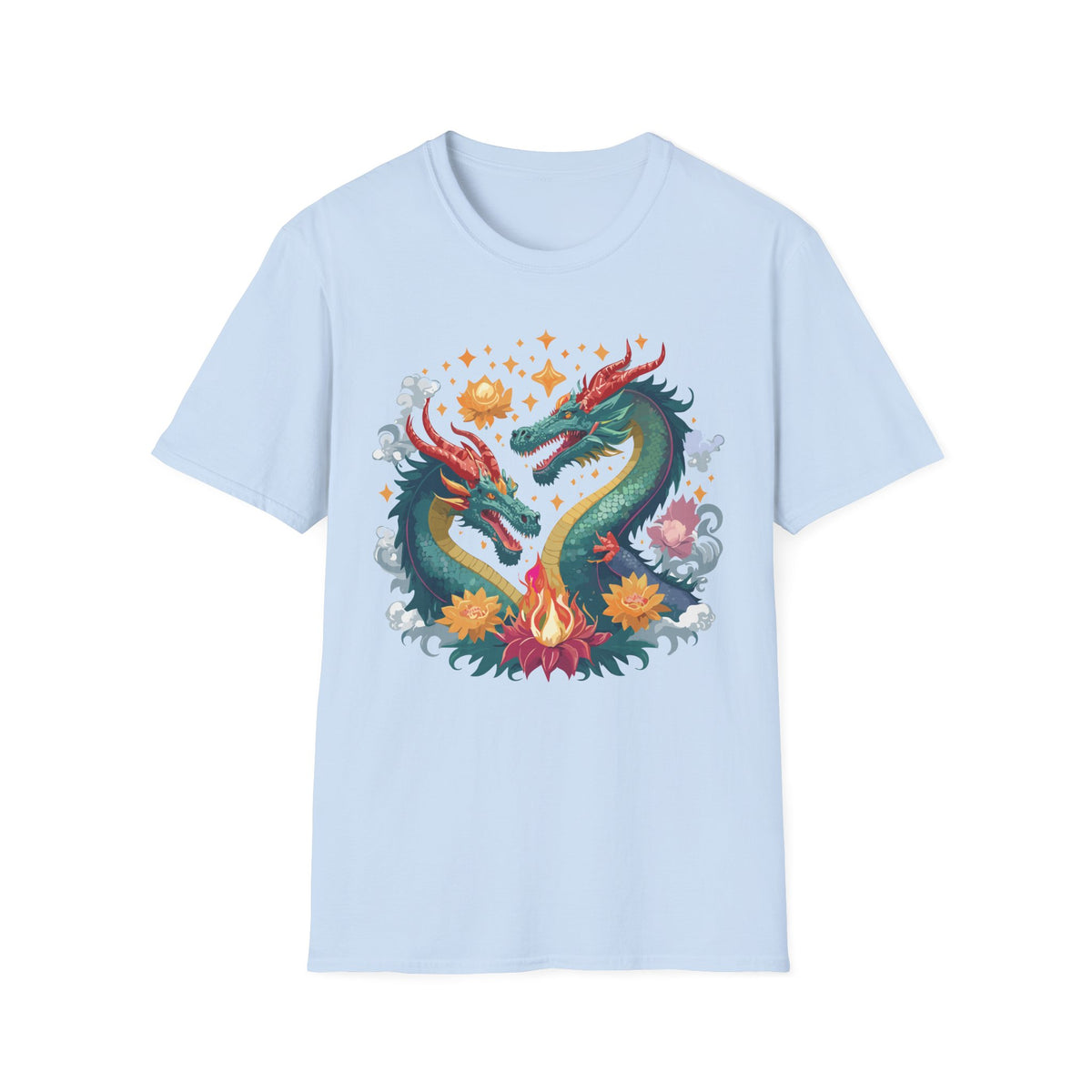 Dragon Graphic Tee Gildan Unisex 100 Cotton Tee Shirt with Animal a43