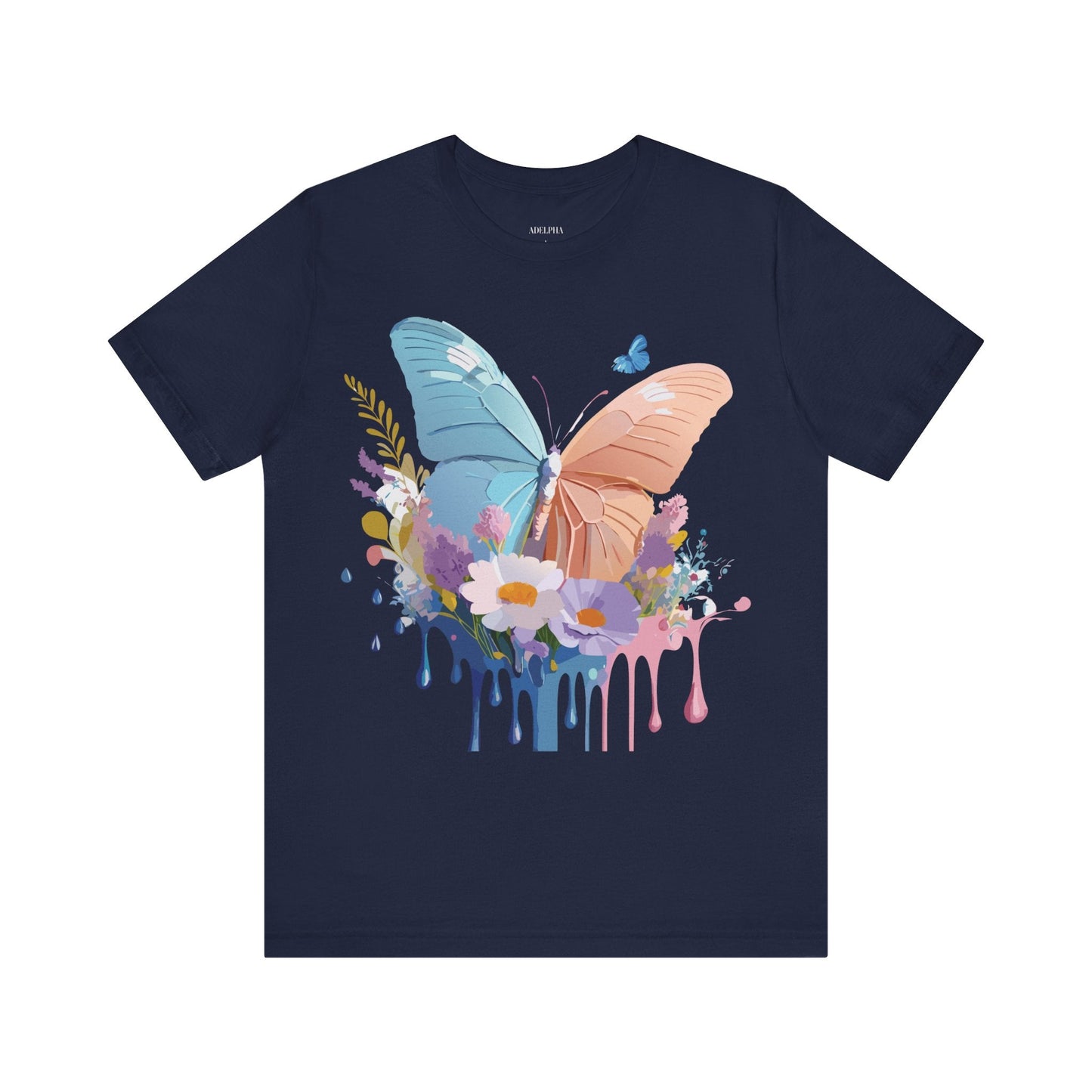 Butterfly Graphic Tee Adelpha Unisex Short Sleeve Art Design