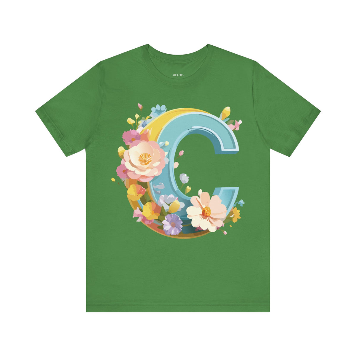 Letter C Graphic Unisex Cotton Bella+Canvas Tee with Art Letter Design