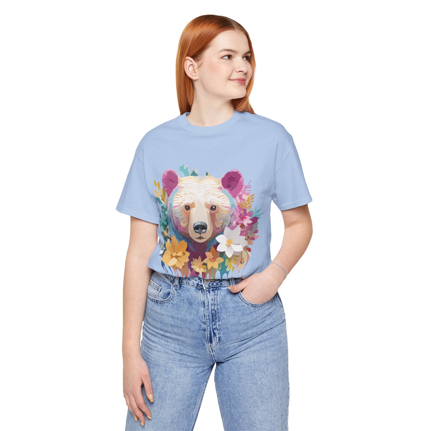 Adelpha Bear Graphic Tee Unisex Short Sleeve Shirt Art Design