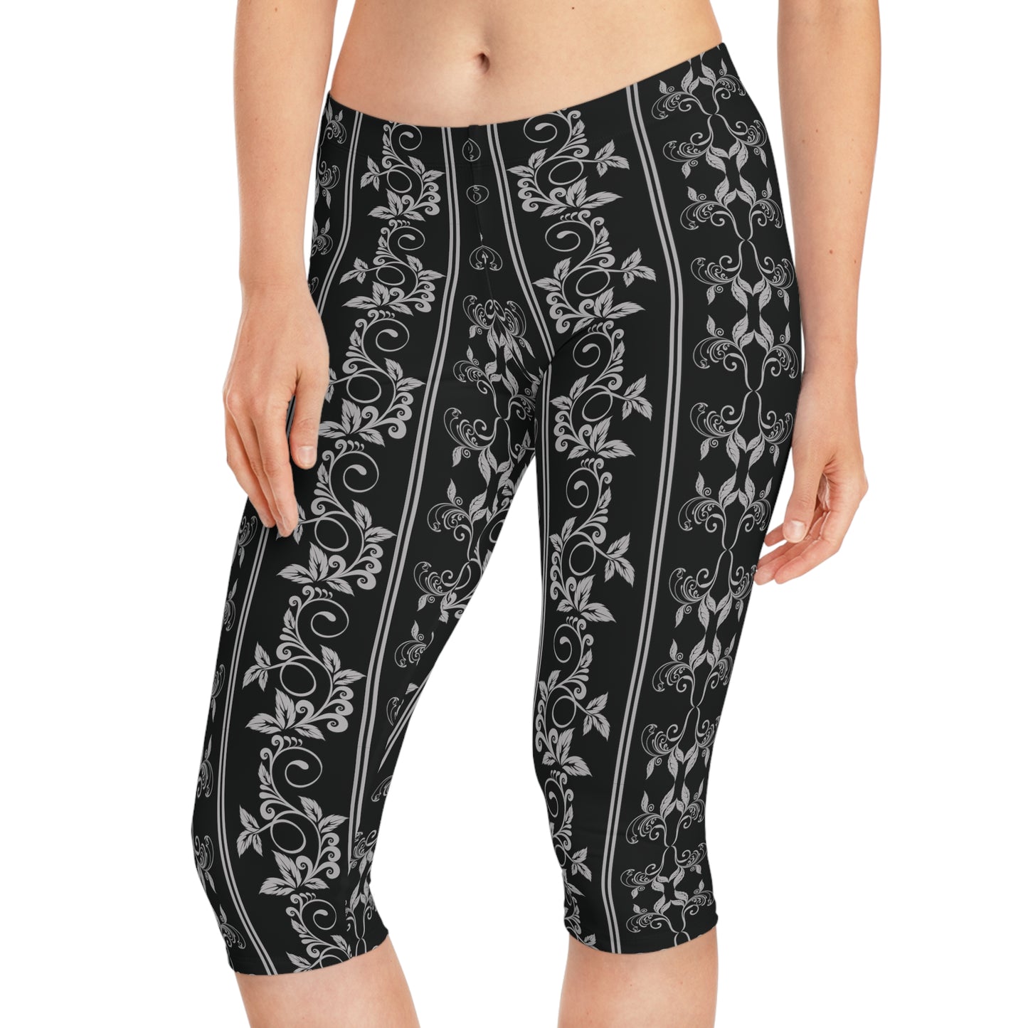 Leggings capri con estampado tradicional