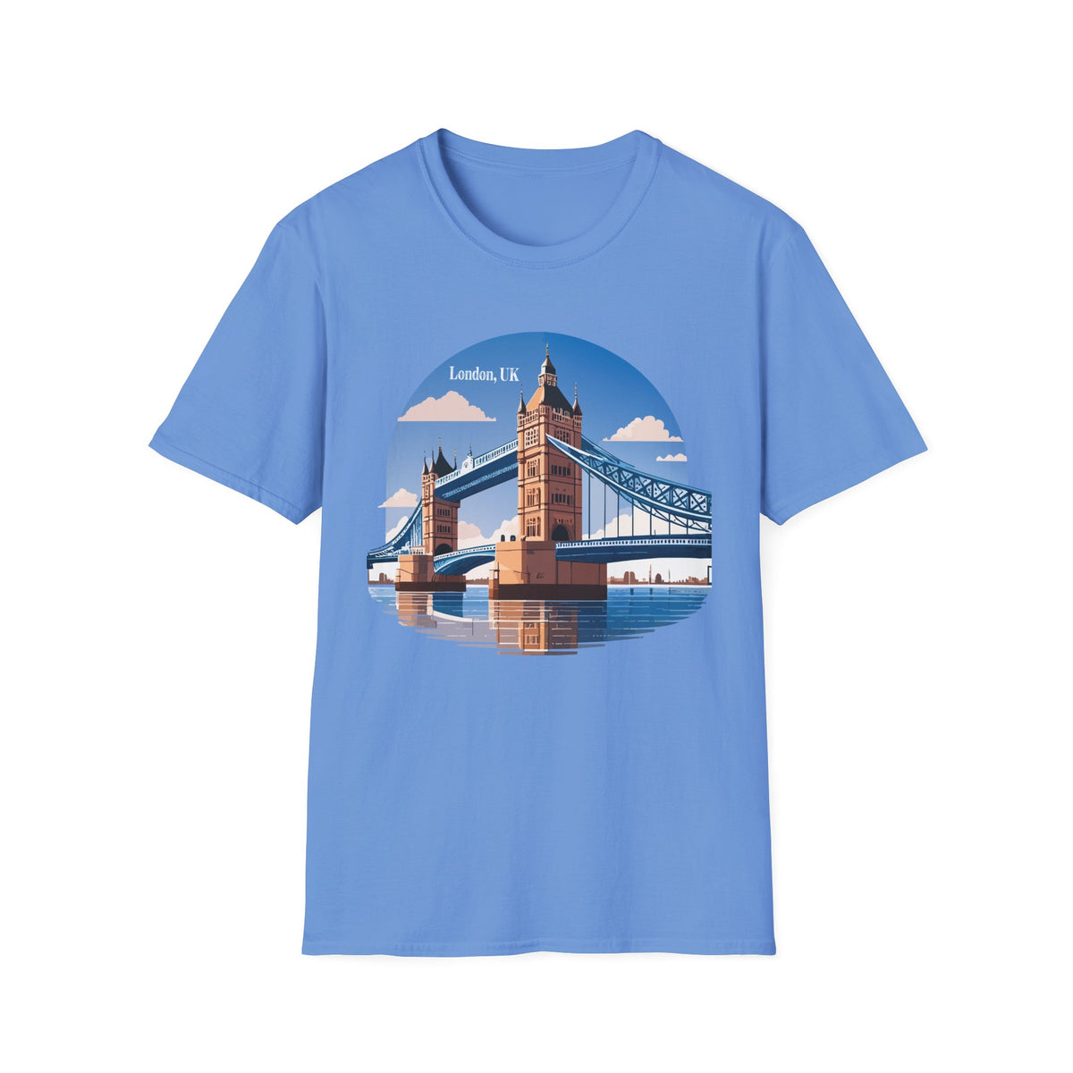 London Tower Bridge Tee | UK Landmark Illustration, Travel Souvenir
