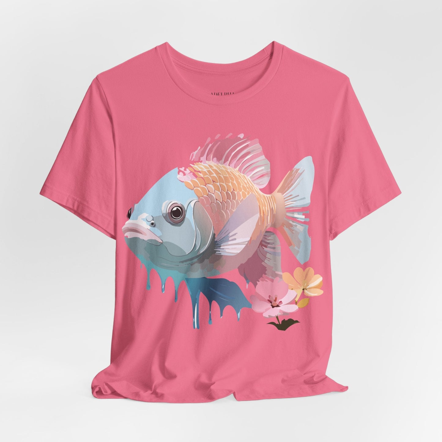 Fish Graphic Unisex 100 Cotton Vintage Artwork Tee 1