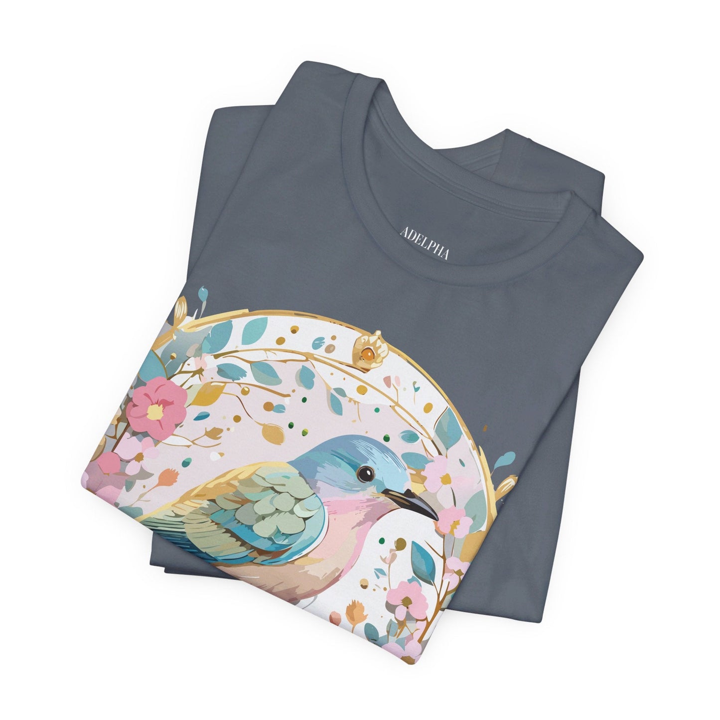 Adelpha Medallion Graphic T Shirt Unisex Short Sleeve Vintage Inspired Artwork Tee