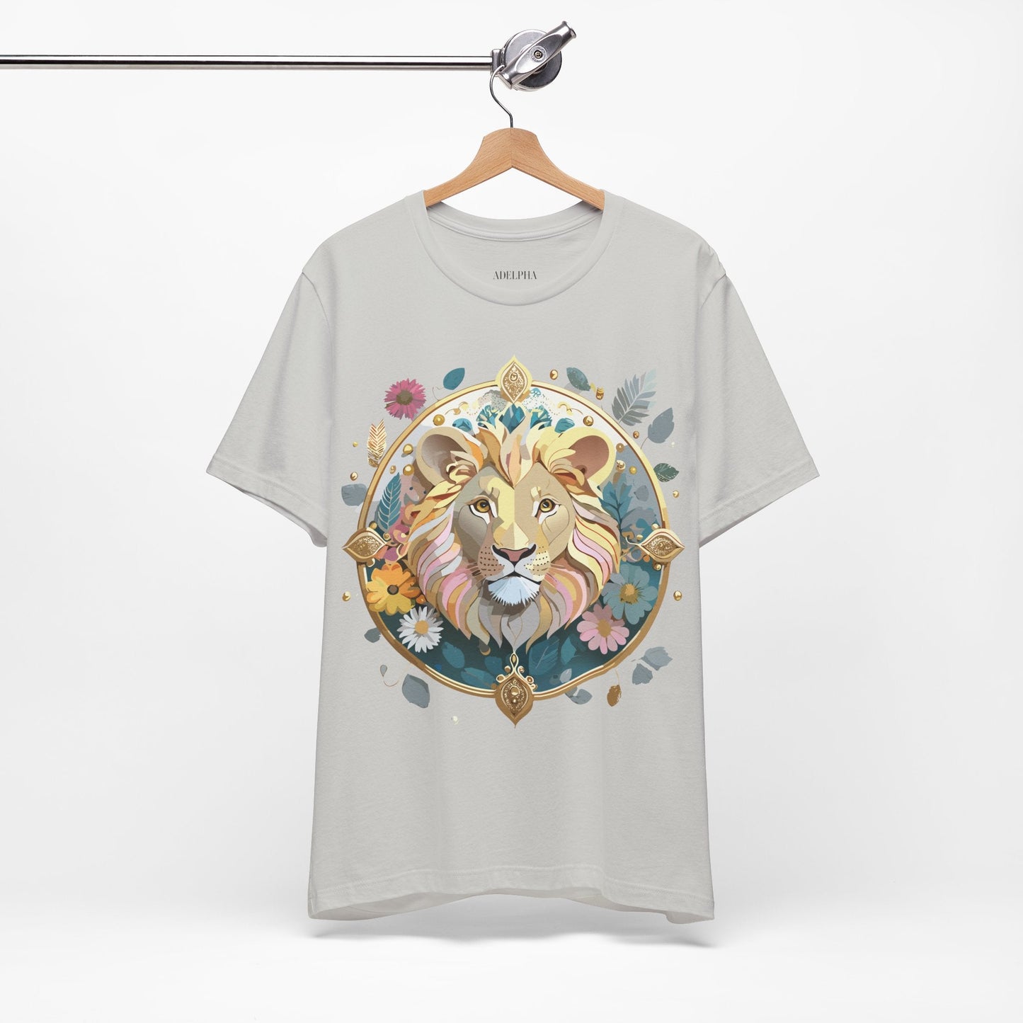Medallion Graphic Unisex 100 Cotton Vintage Animal Medal Artwork Tee 64