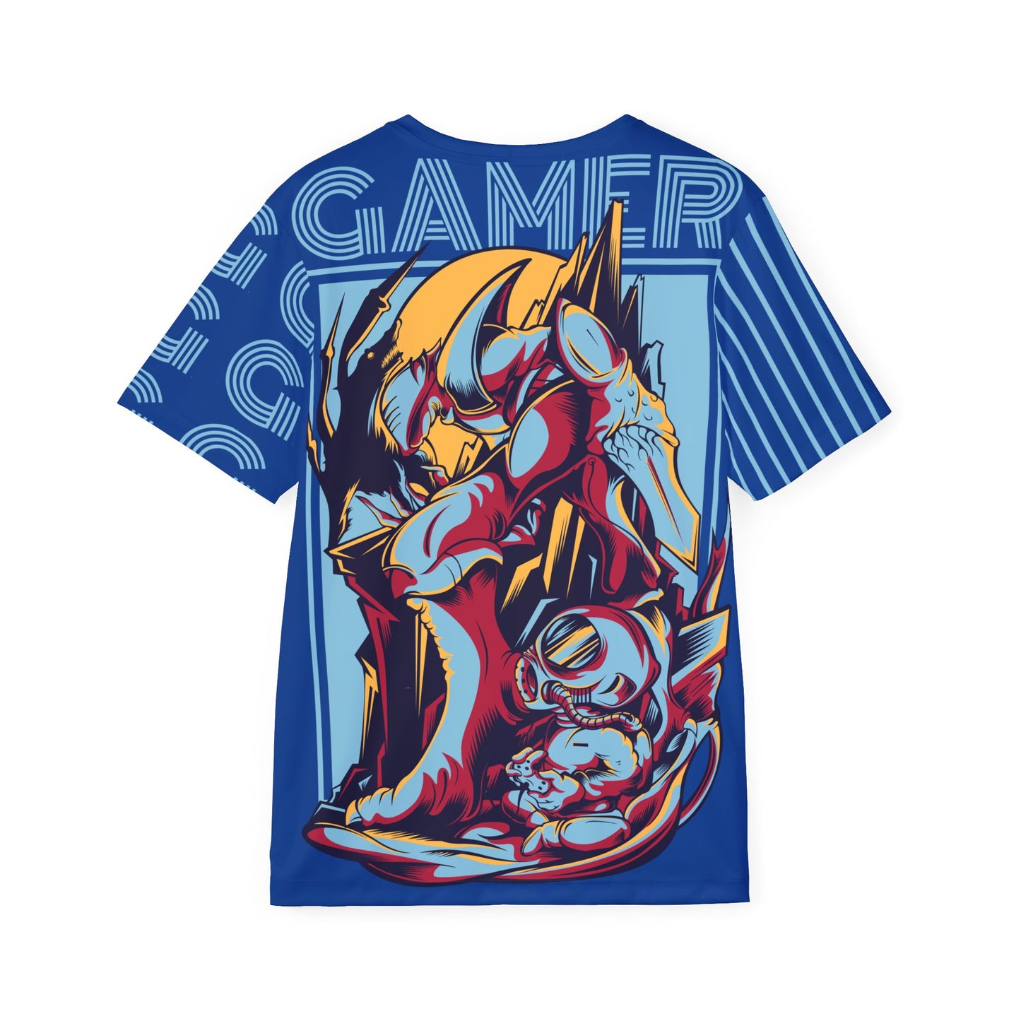 39-Be Fun Graphic T-Shirt, Art Design Poly Shirt, All Over Print Graphic Tee, Monsters T-Shirt, Cartoon Tees