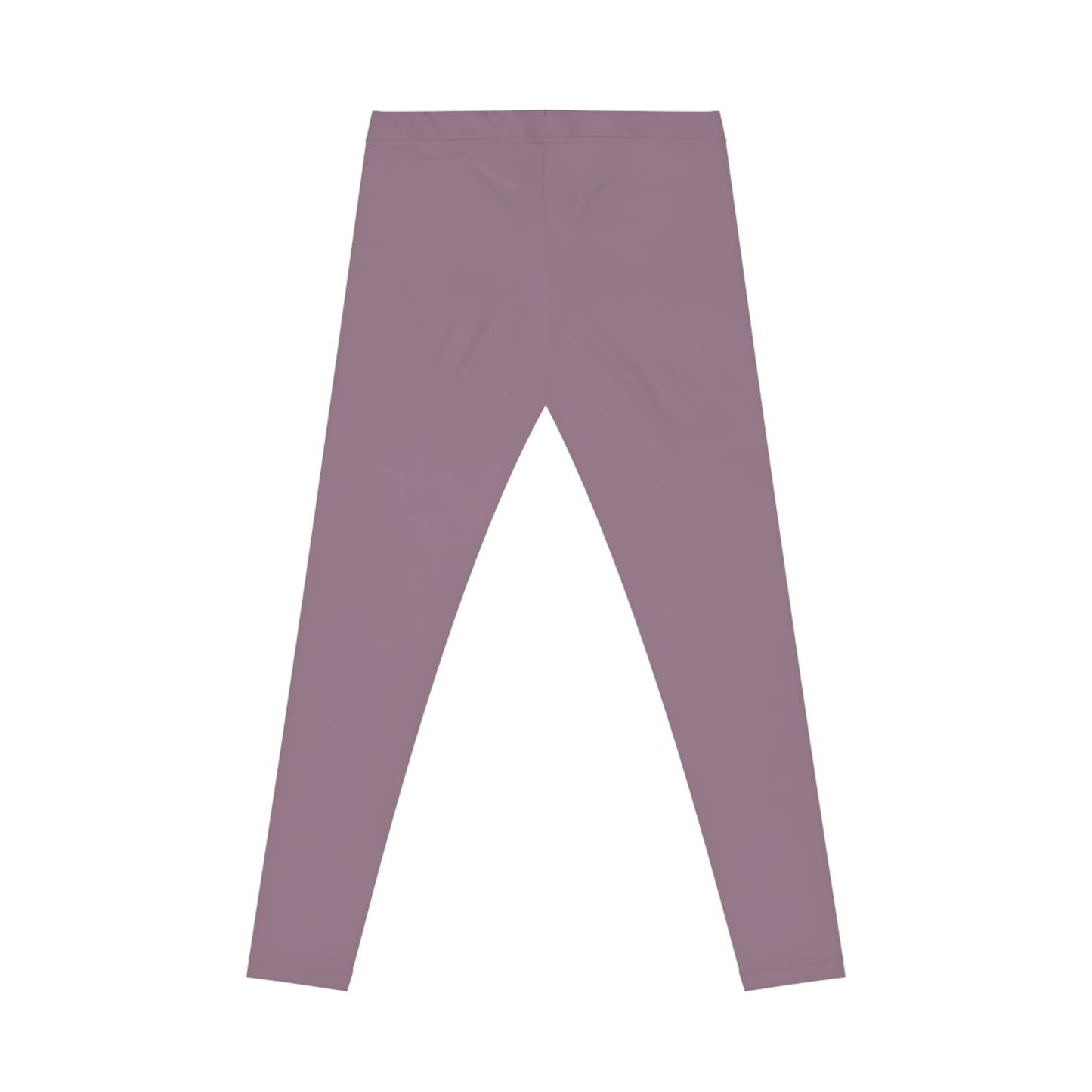Dusty Mauve Color Women's Poly-Span Casual Leggings XS-2XL