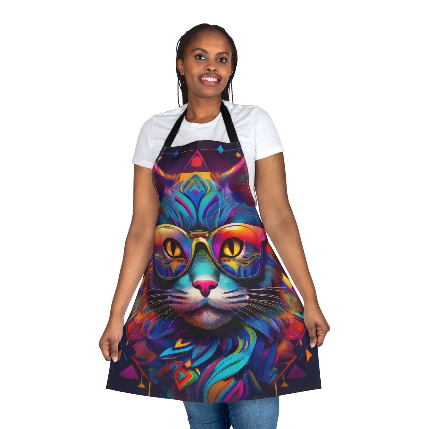 Cat 100% Polyester Stain-resistant 31.5 x 25.6 | Art Print Canvas Apron 6