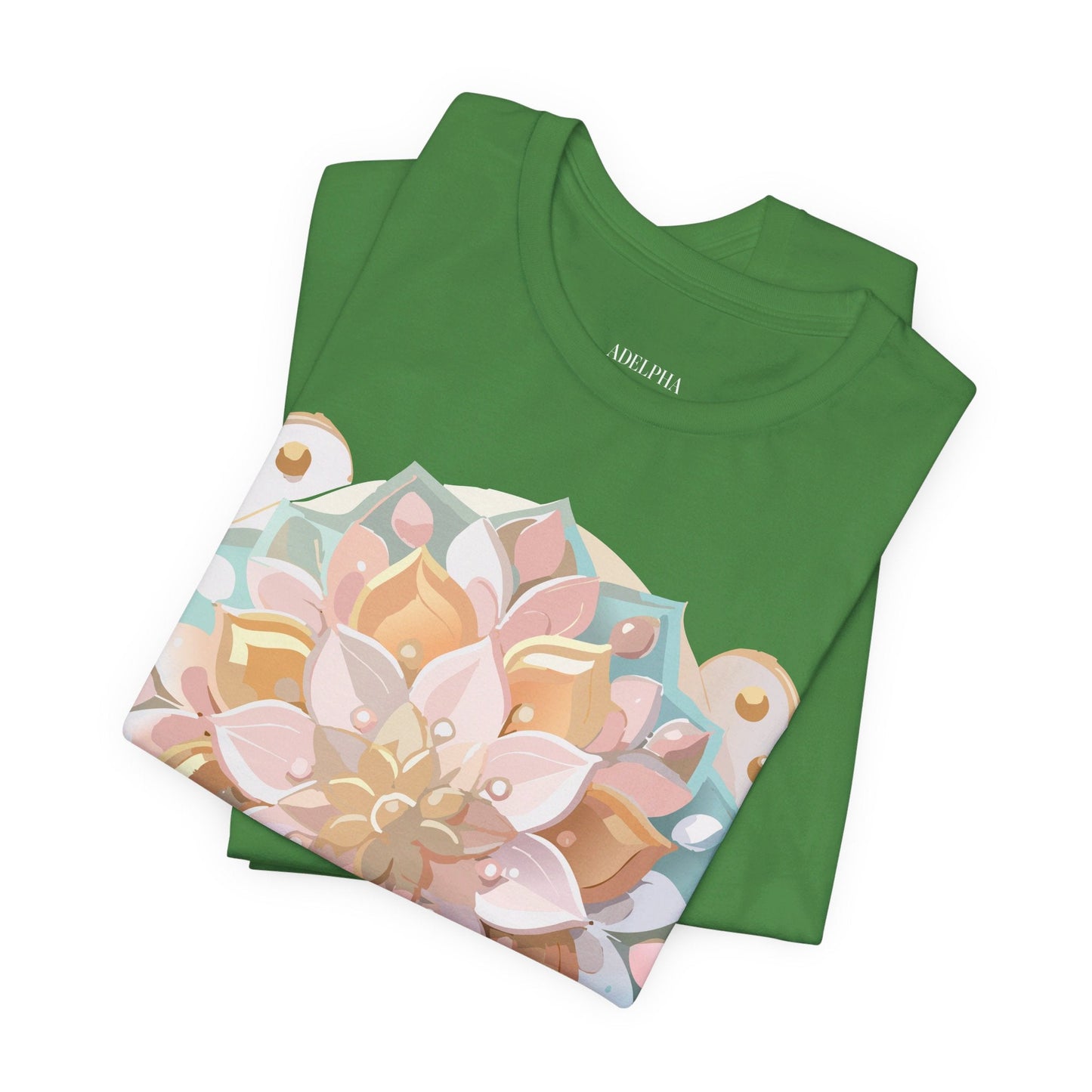 Mandala Graphic Unisex 100 Cotton Vintage Floral Artwork Tee 10