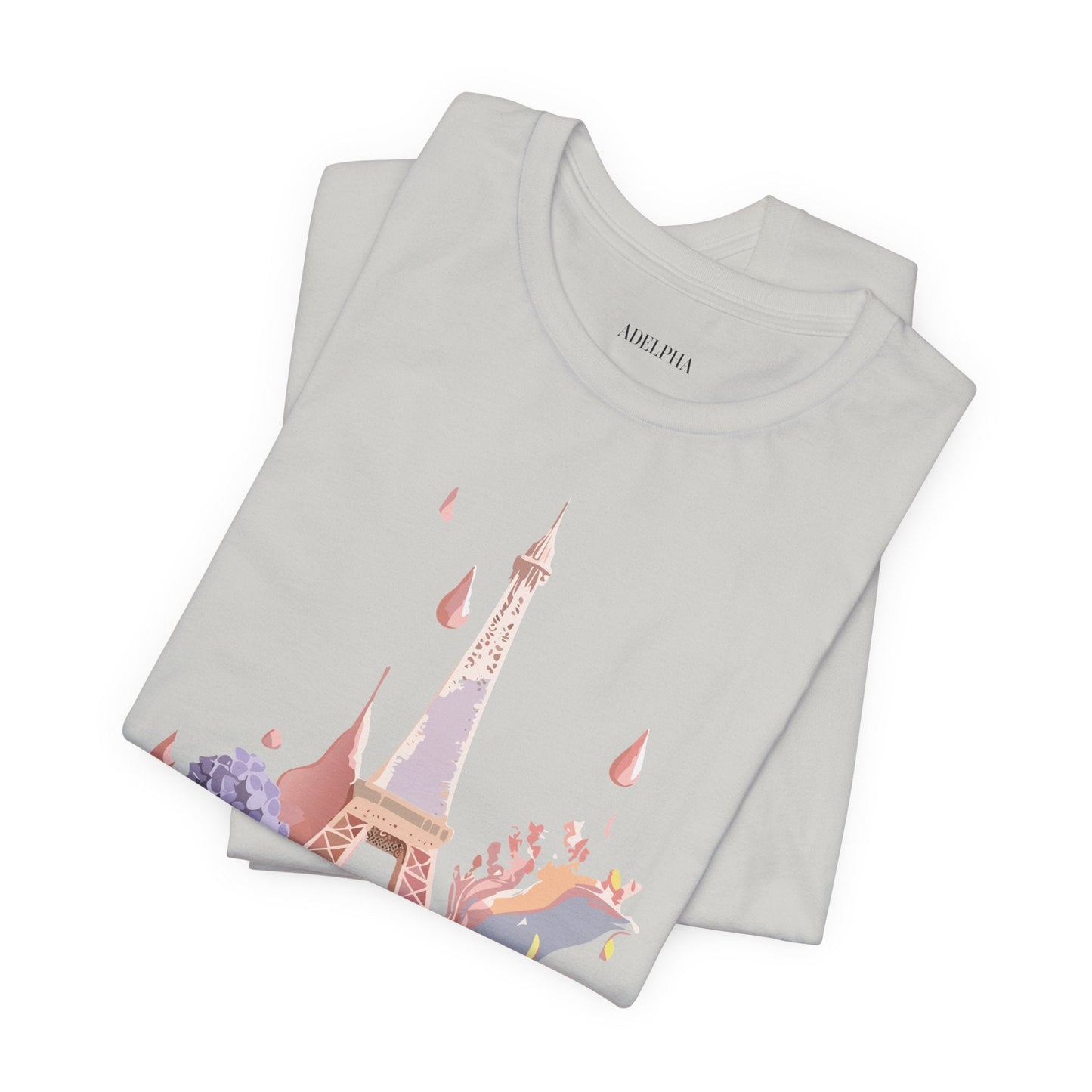 Paris Tourist Shirt Unisex Graphic Tee Vintage Inspired Artwork by Adelpha Short Sleeve Jersey