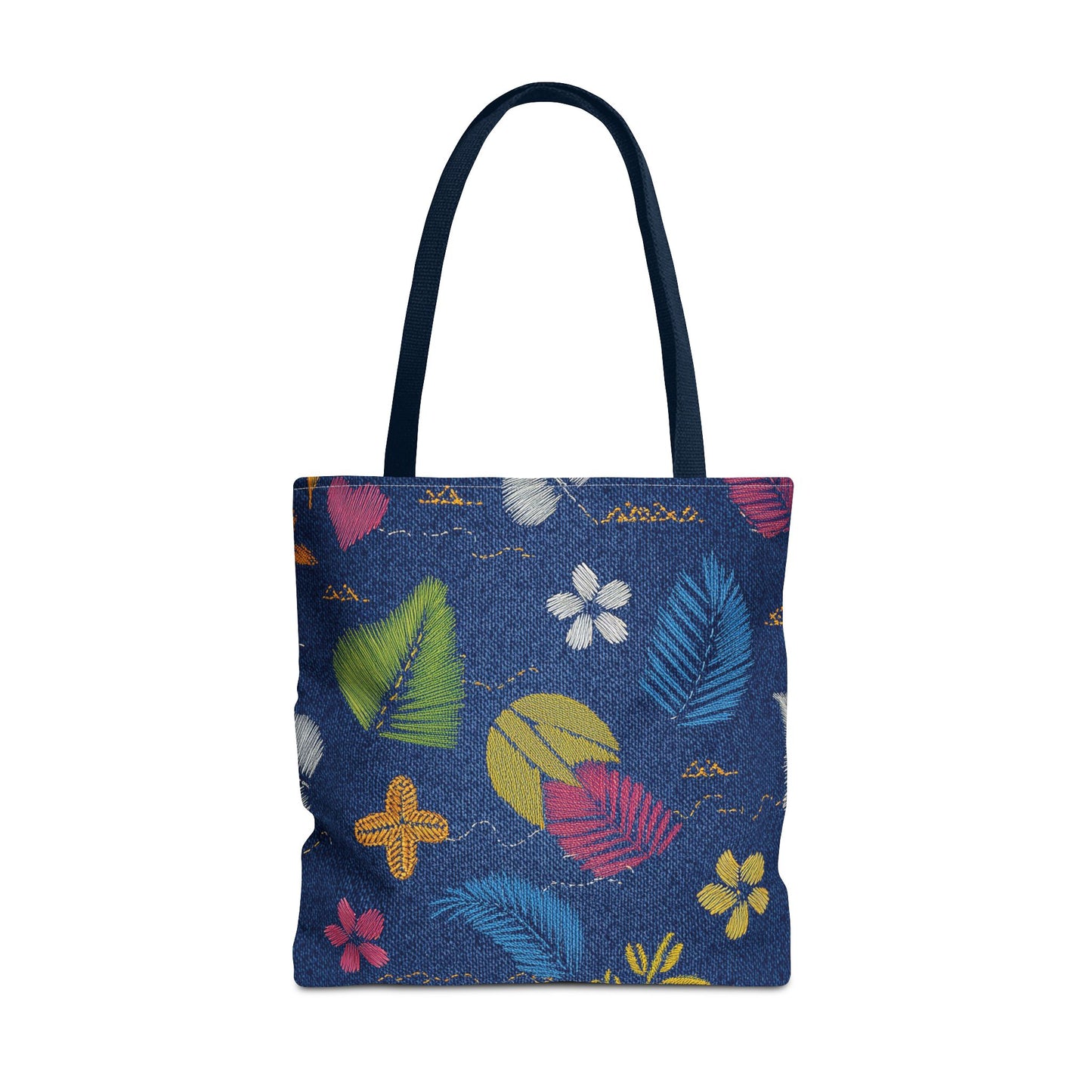 Denim Fabric Imitation Print Unisex Canvas Bag Poly Spun 3 Sizes Tote Bag 182-10