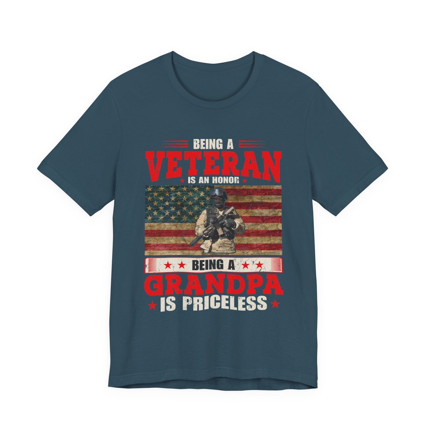 Army Veteran Patriotic Graphic Design Unisex Cotton T-Shirt v34
