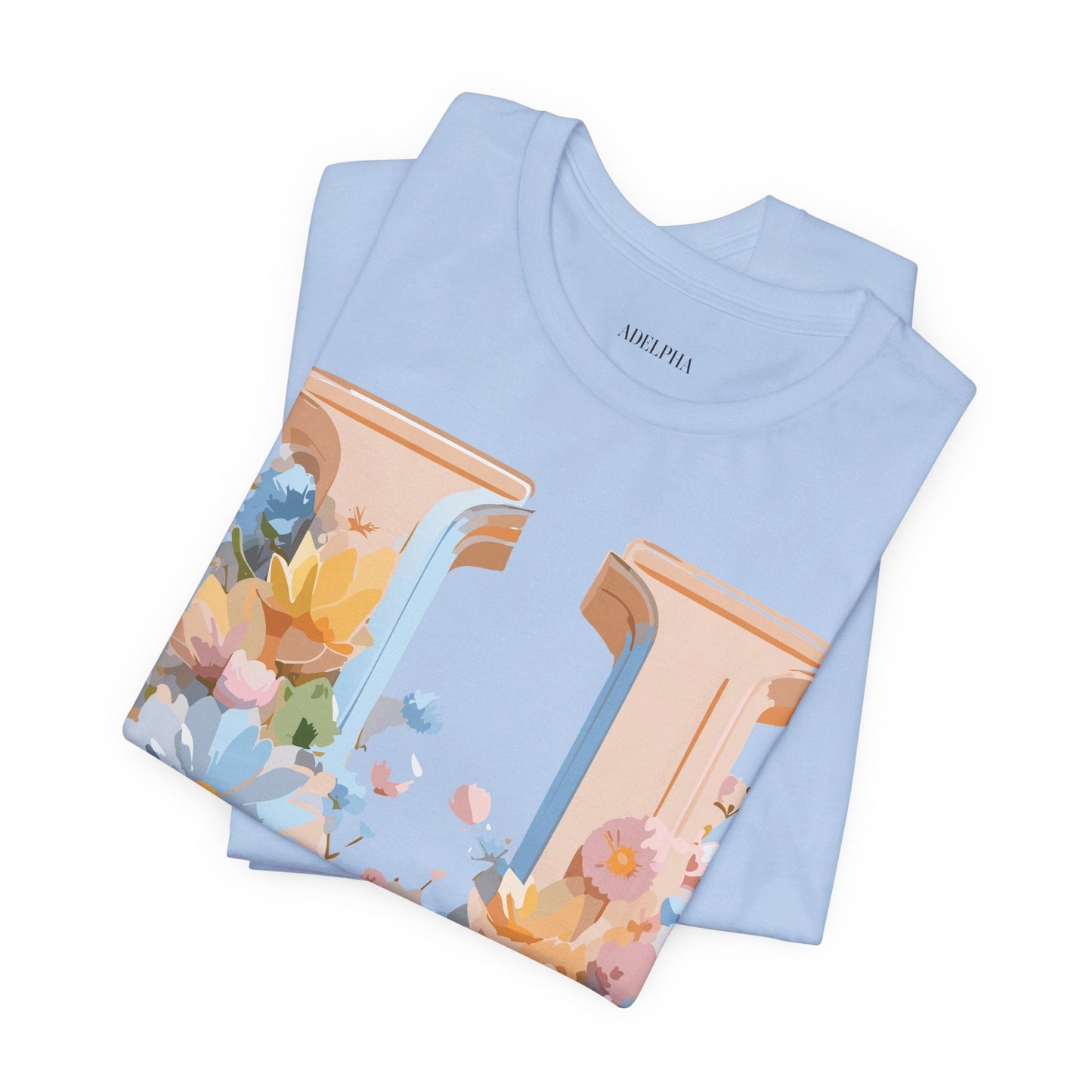 Letter U Shirt Unisex Graphic Tee By Adelpha Vintage Inspired Short Sleeve Art Design