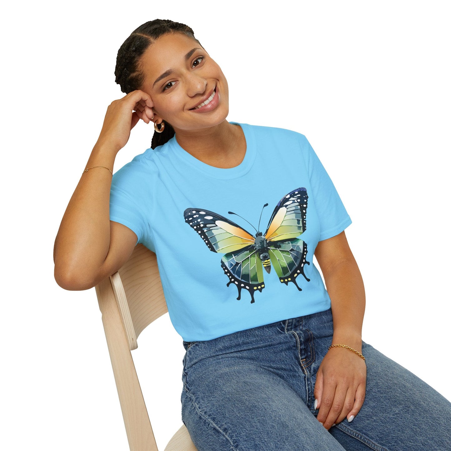 Butterfly Shirt Unisex Softstyle Gildan 64000 Monarch Butterfly Graphic Tee For Men And Women