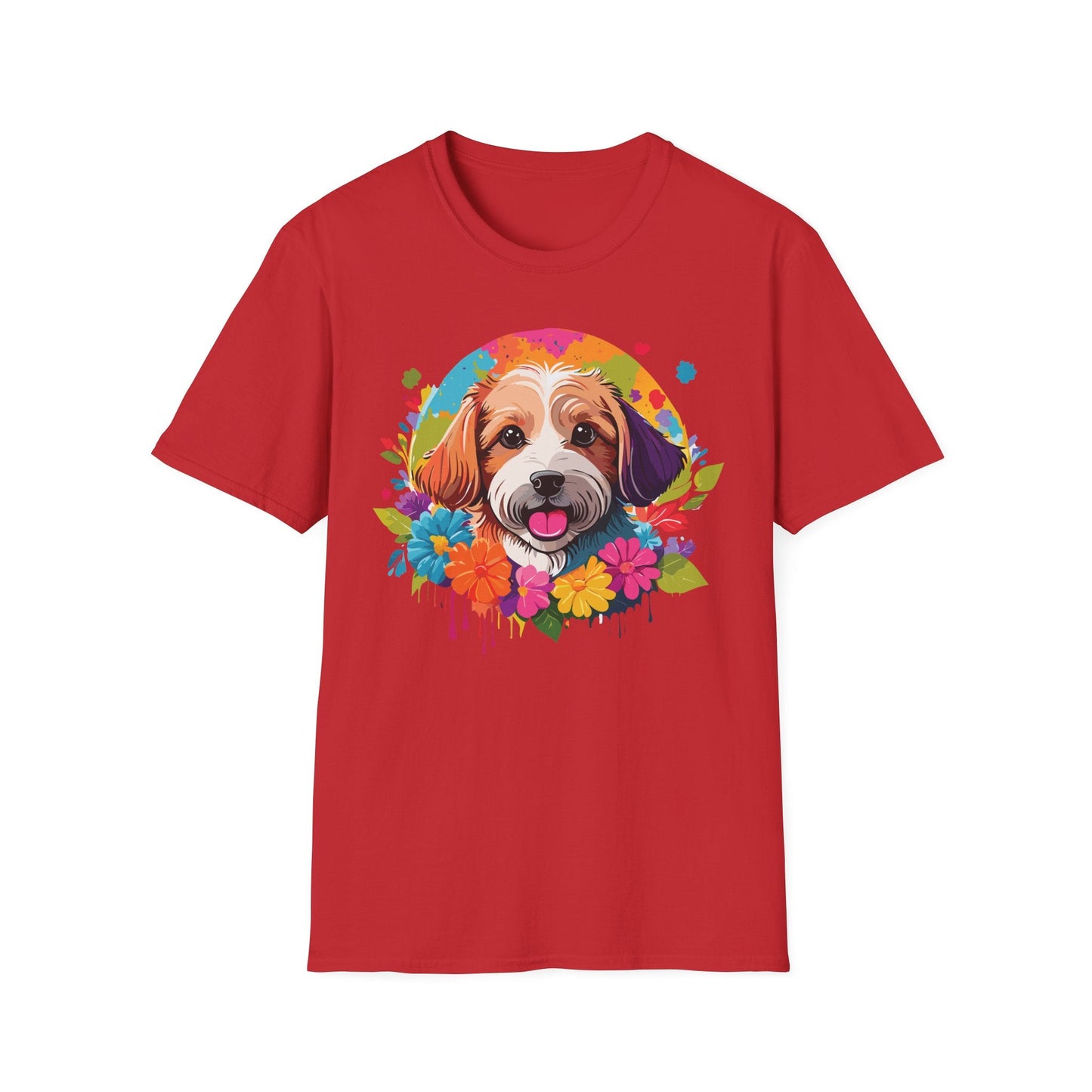 Unisex Dog Shirt Softstyle Cotton Tee Gildan 64000 Animal Tee
