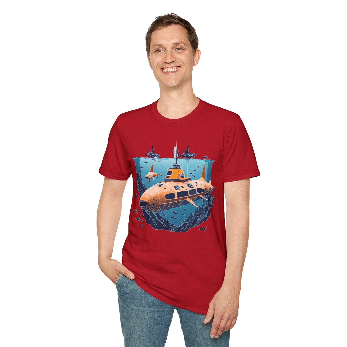 Ocean Graphic Unisex Softstyle Cotton Tee 10