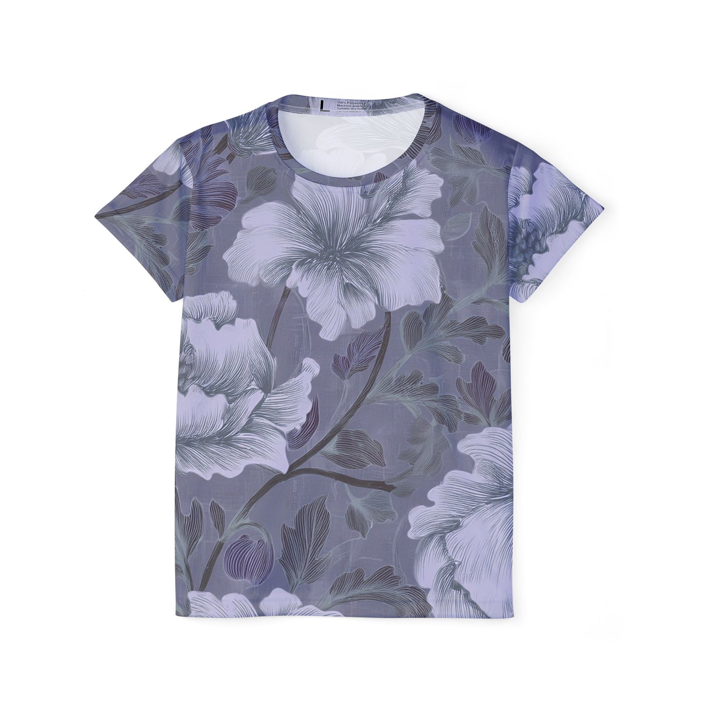Women Poly T-Shirt with Floral Print