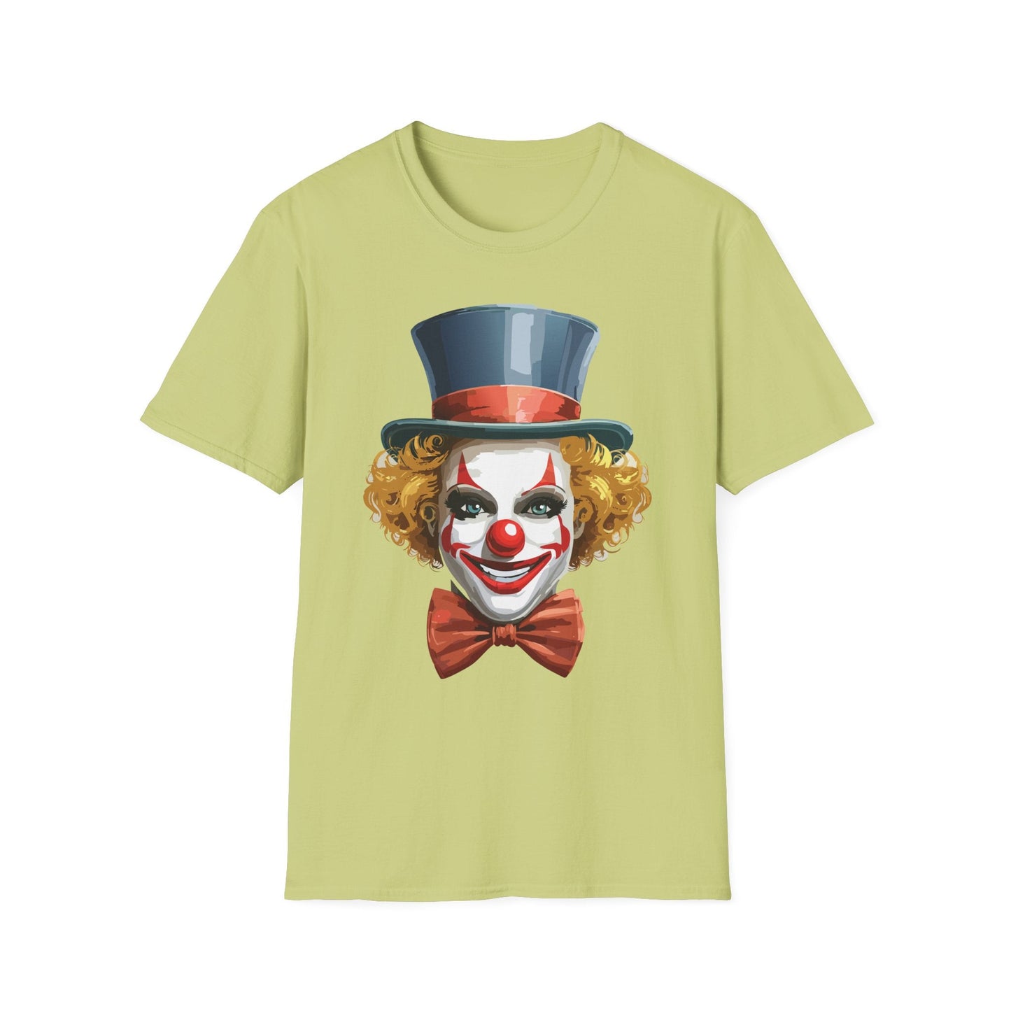 Clown Shirt T Shirt With Clown Funny Man Circus Shirt Scary Man Tee Unisex Gildan Softstyle 64000