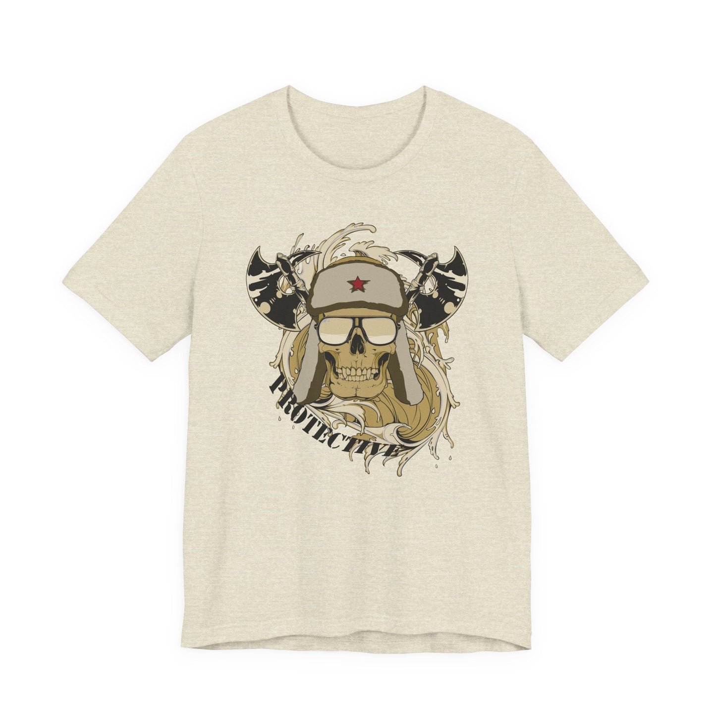 Viking Skull Graphic with Horned Helmet T-Shirt Captain Design Tee Art-41
