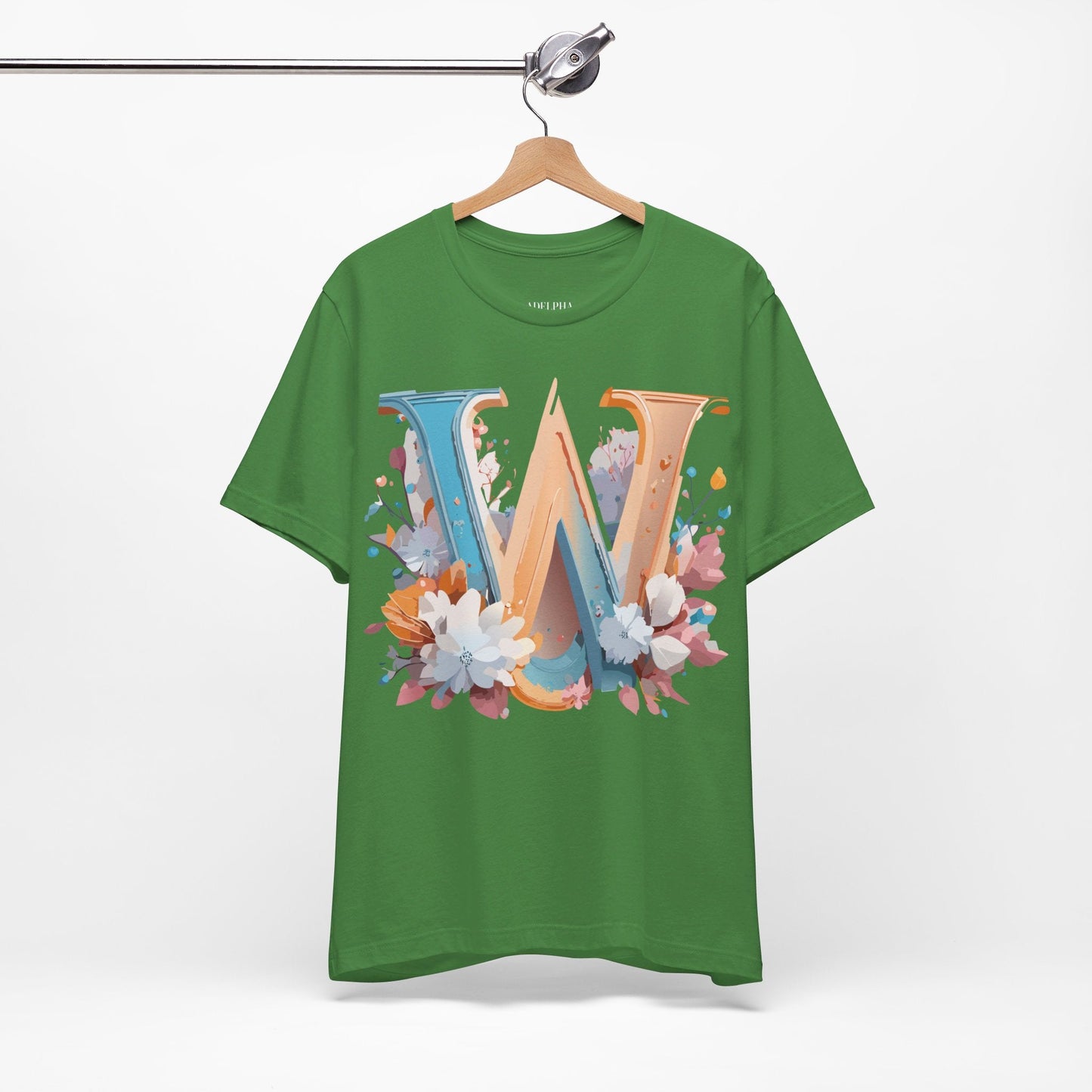 Letter W Shirt Unisex Graphic Tee By Adelpha Featuring Vintage Artwork For Everyday Casual Wear