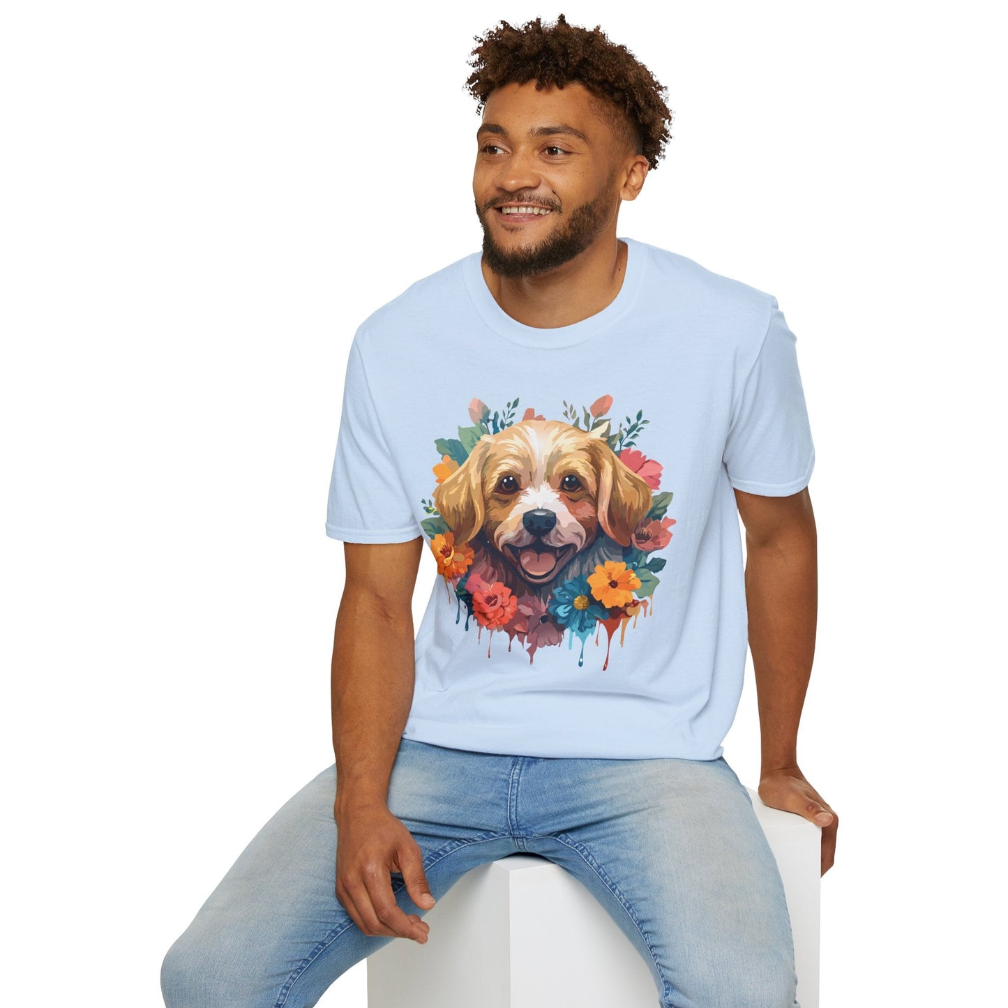Dog Shirt Unisex Animal Tee Softstyle 64000 Gildan Cotton Tee