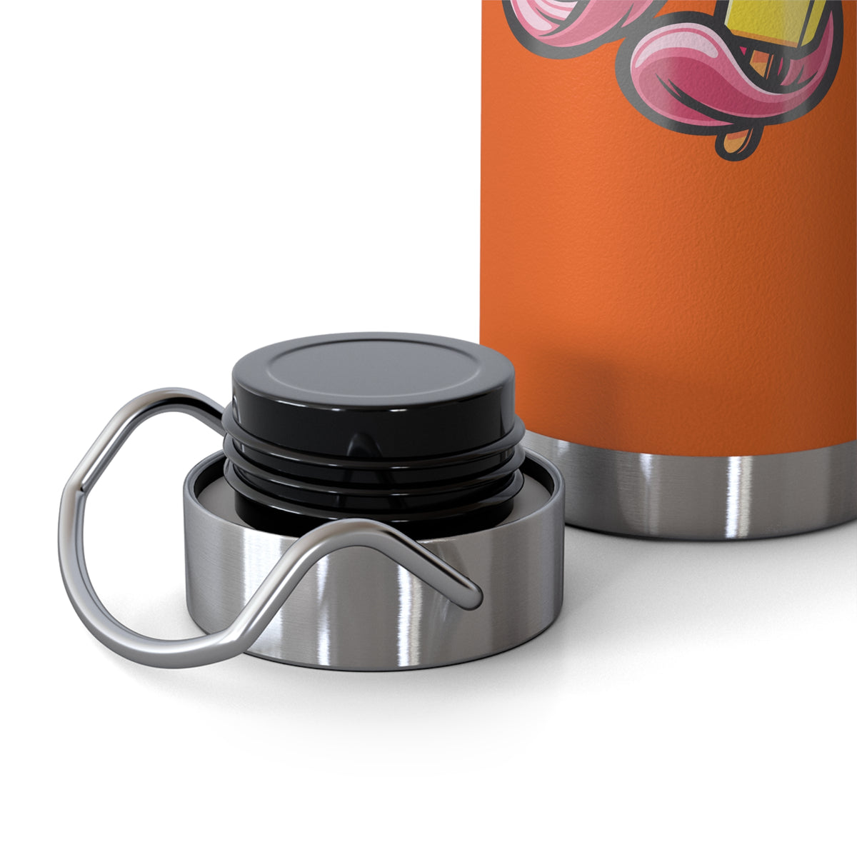 22oz Copper Insulated Water Bottle with Cartoon Design - CV70