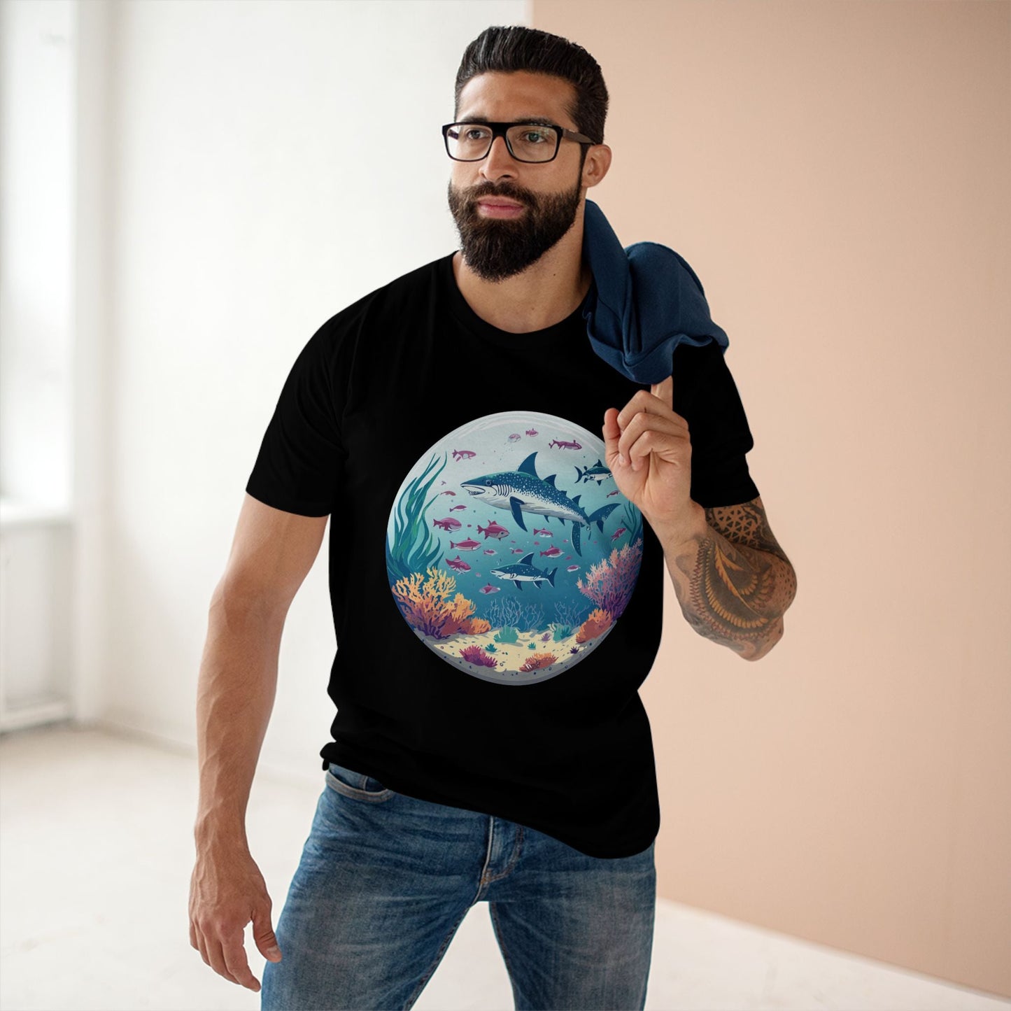 Ocean Shirt Ocean Pacific OP19 Unisex Premium Cotton Tee With Original Art Design