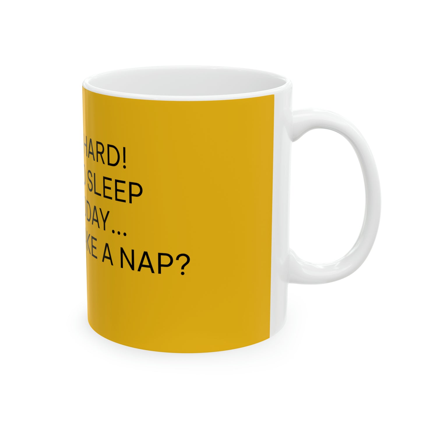 Coffee & Tea Mug with funny Words Art Design