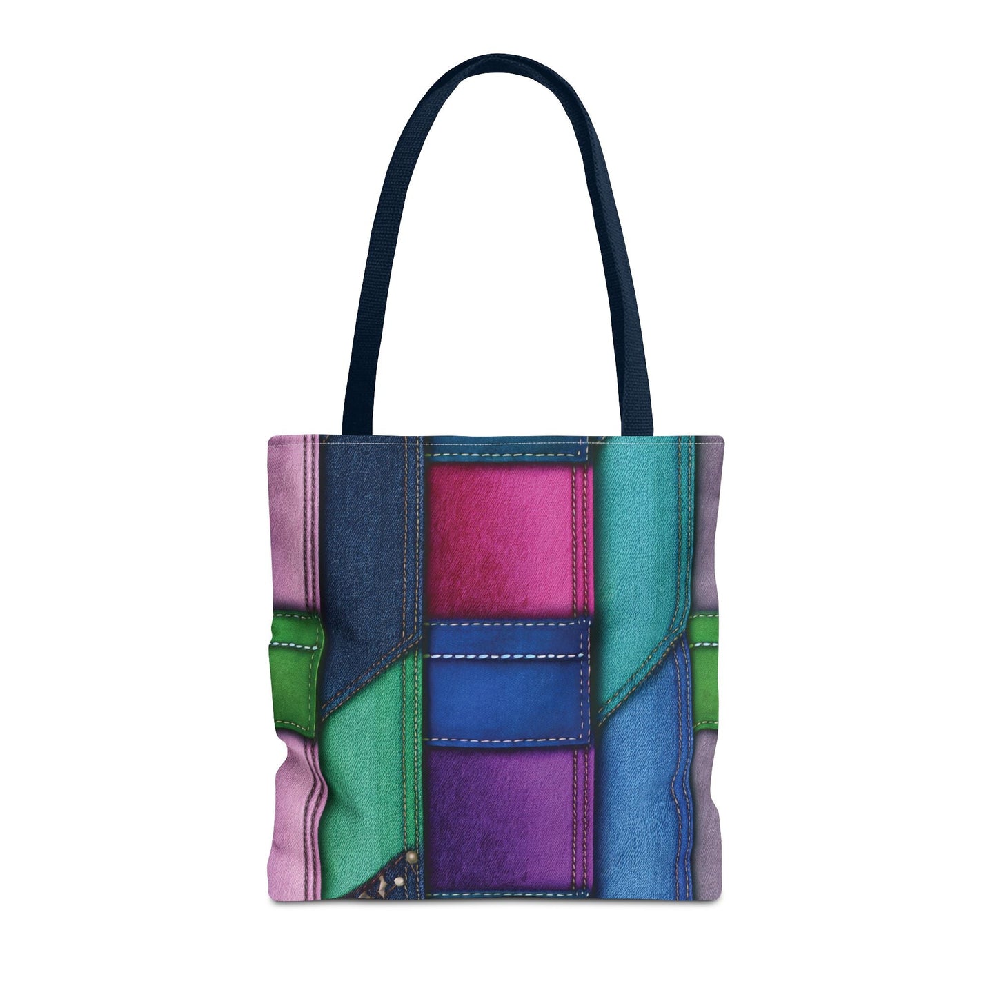 Denim Canvas Bag, Tote Bag Denim Printify