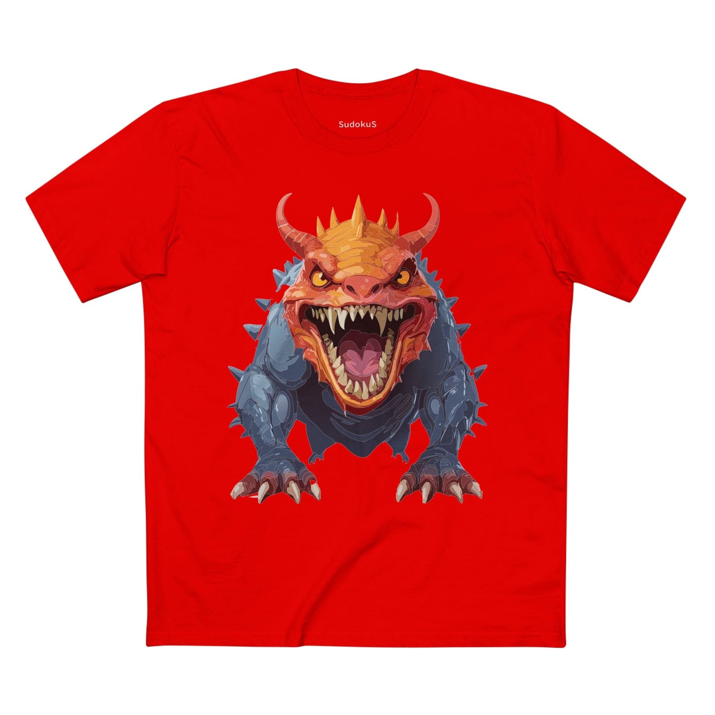 Cartoon Monsters Graphic Unisex 100 Cotton Staple Tee 29