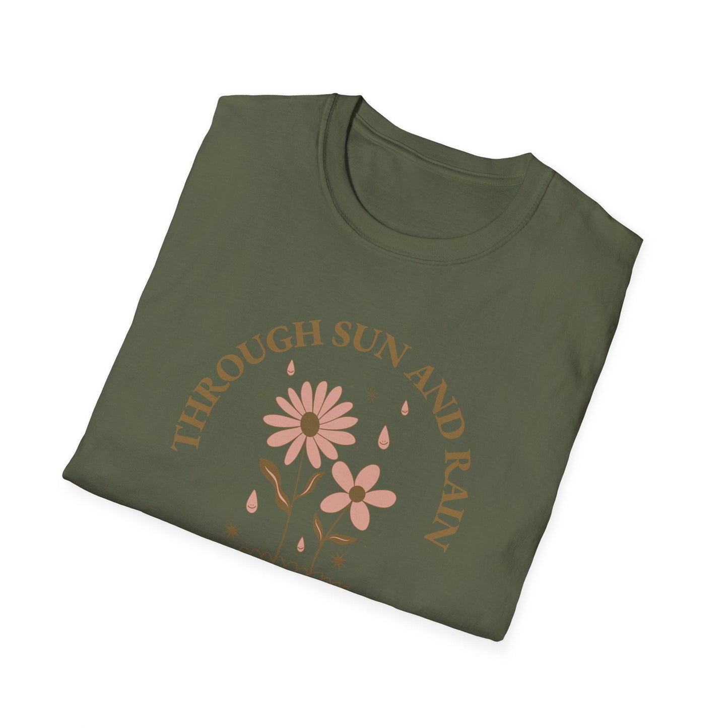 Positive Slogan T Shirt For Everyday Motivation Unisex Tee With Positive Words And Good Quotes Gildan Softstyle 64000