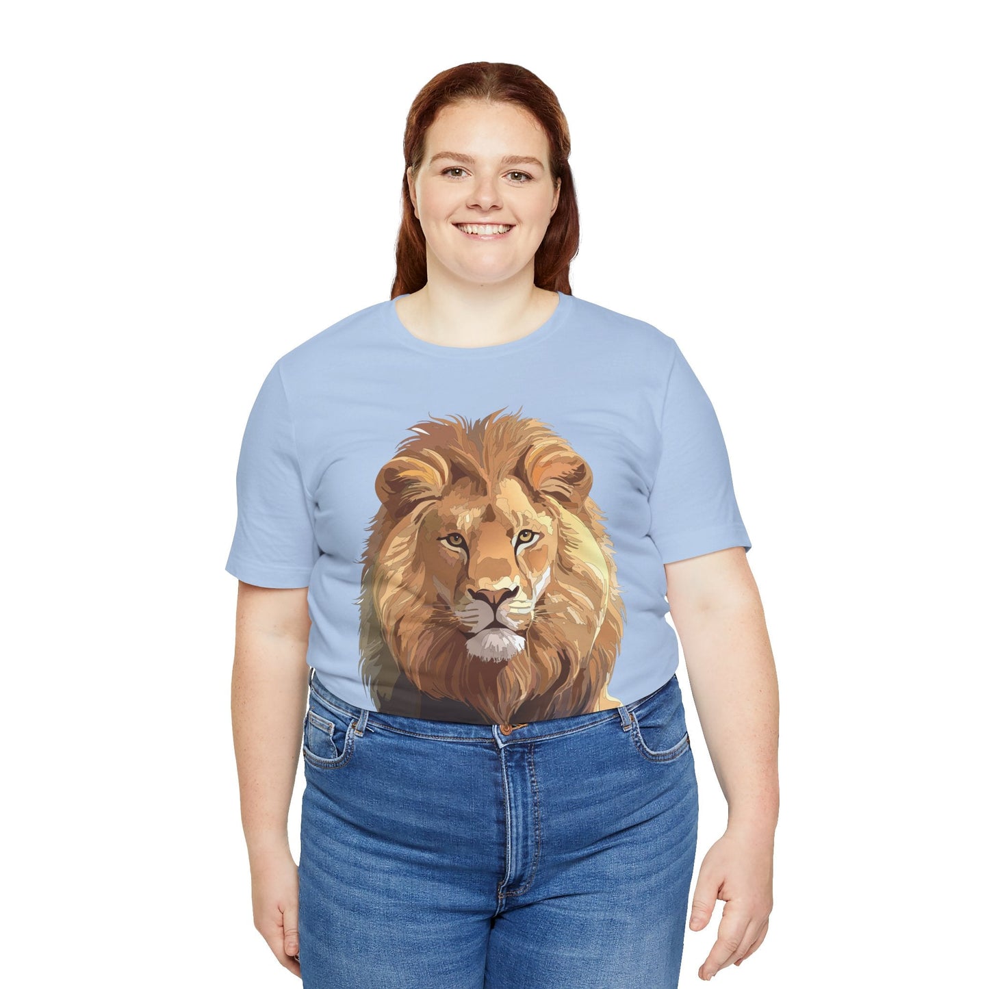 Unisex Animal Art Tee Shirt With Wild Animals Design Gildan 64000 Softstyle Cotton