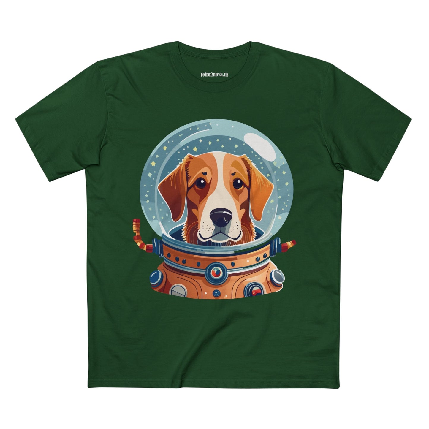 Unisex Dog Art Shirt Premium Cotton Tee With Original Animal Design From Retro2Nova Art Collection For Everyday Comfort